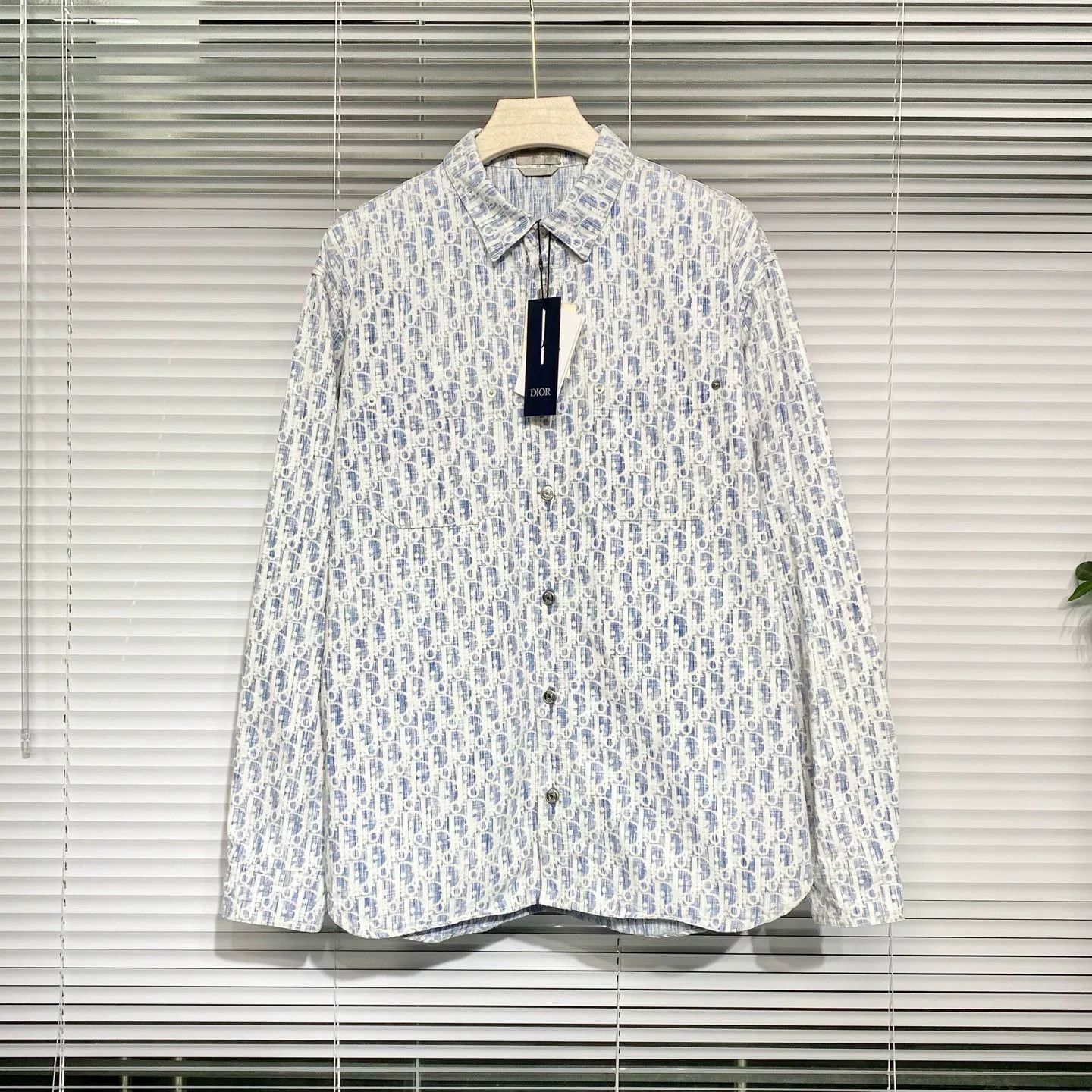 Dior dior oblique denim shirt jacket size 41 Size US L / EU 52-54 / 3 - 1 Thumbnail