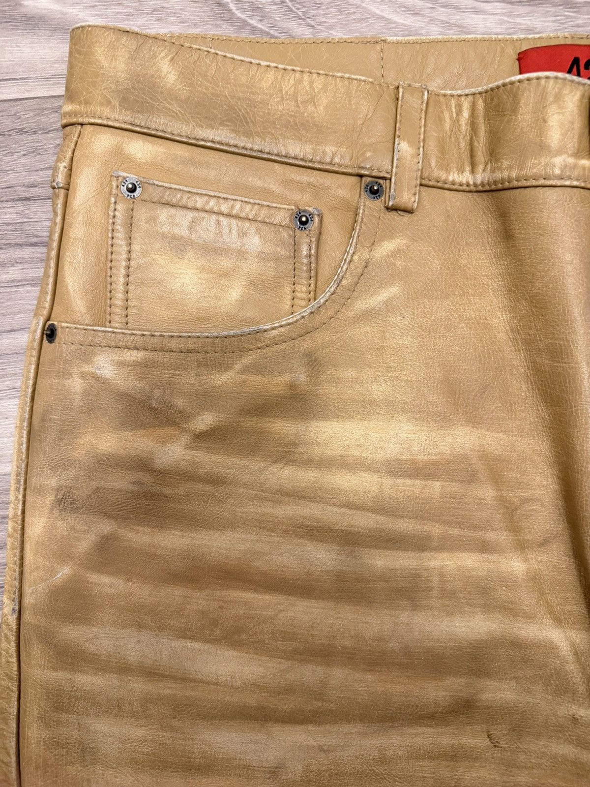 424 424 leather five pocket pants Size US 34 / EU 50 - 3 Thumbnail