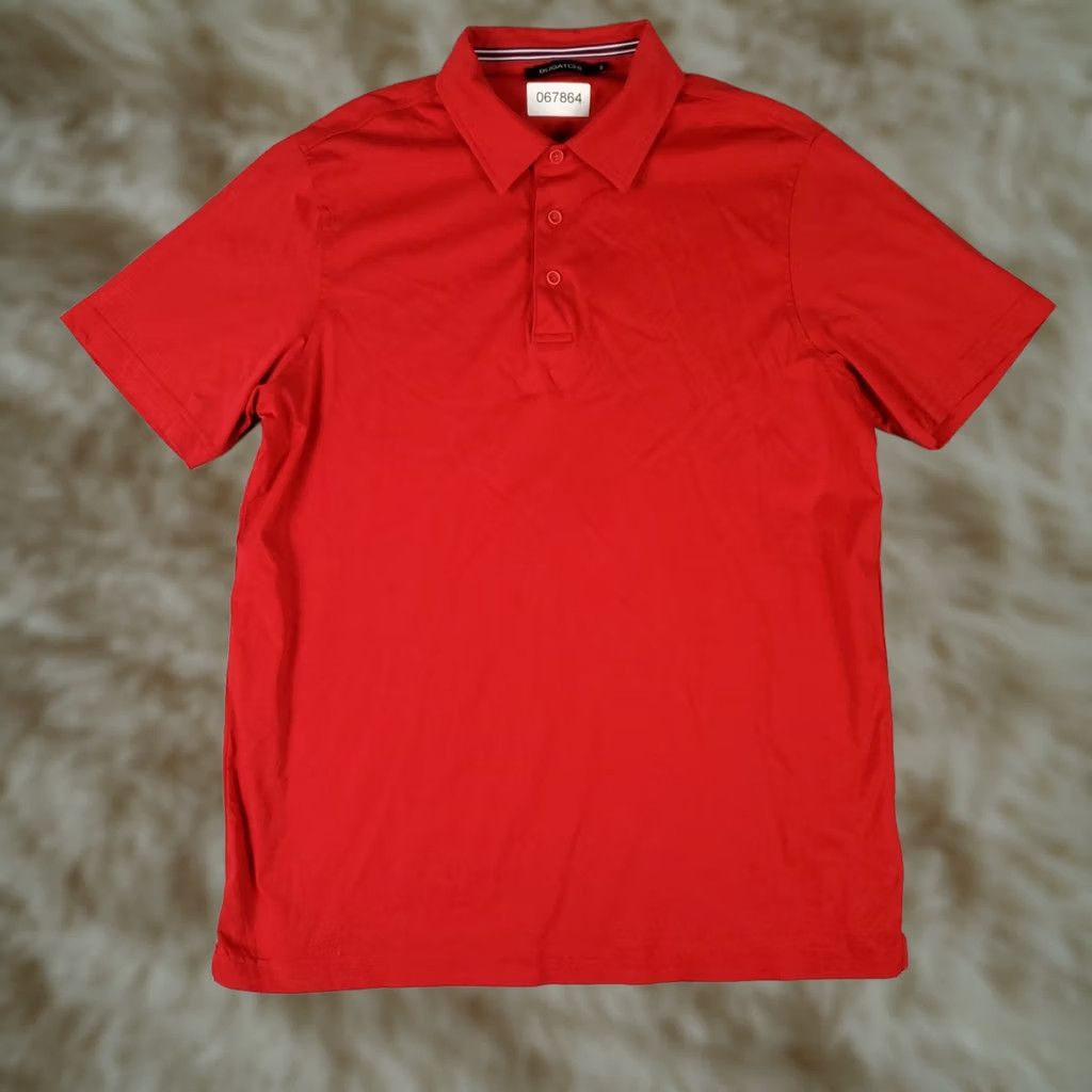 BUGATCHI BUGATCHI Polo Shirt Mens Regular Red Short Sleeve Shirt Basecolor Red Polo Shirt Mens Casual Modern Preppy Sports Colorful 90s? Size US M / EU 48-50 / 2 - 1 Thumbnail
