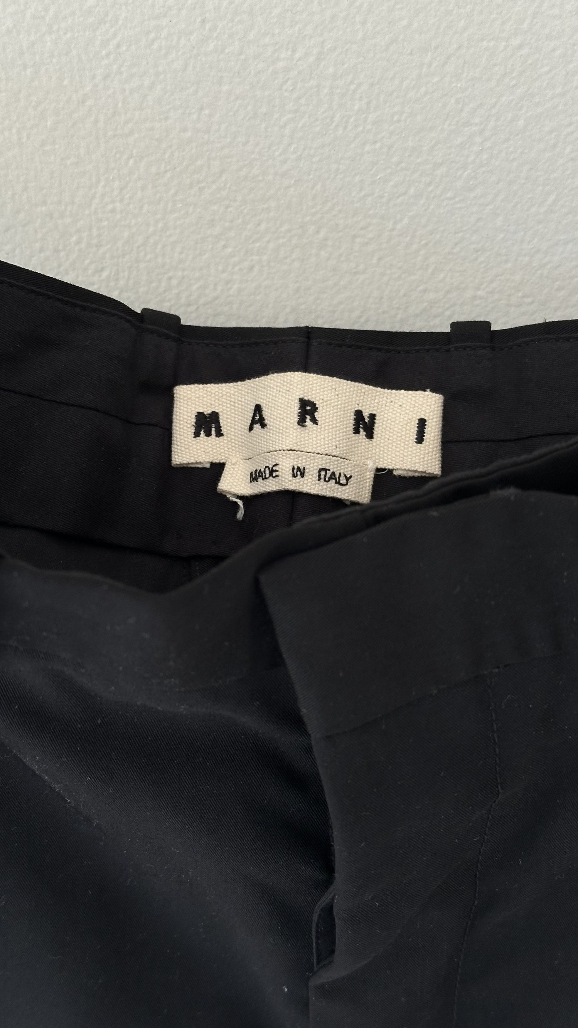 Marni Cropped Pleated Pants Size 48R - 1 Thumbnail
