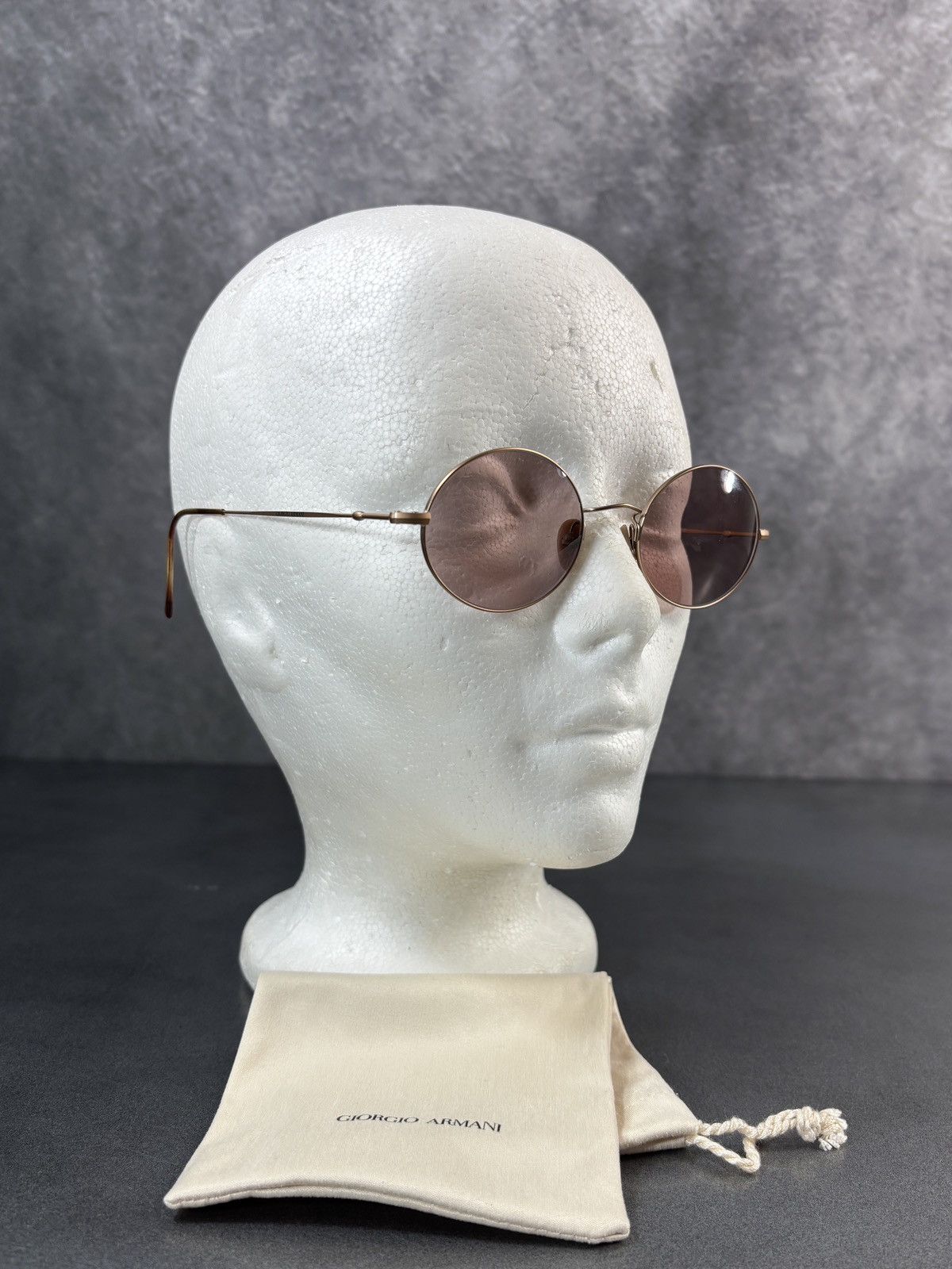 Giorgio Armani 1990s Giorgio Armani Sunglasses 642 Vintage Oval Old Money Size ONE SIZE - 20 Thumbnail