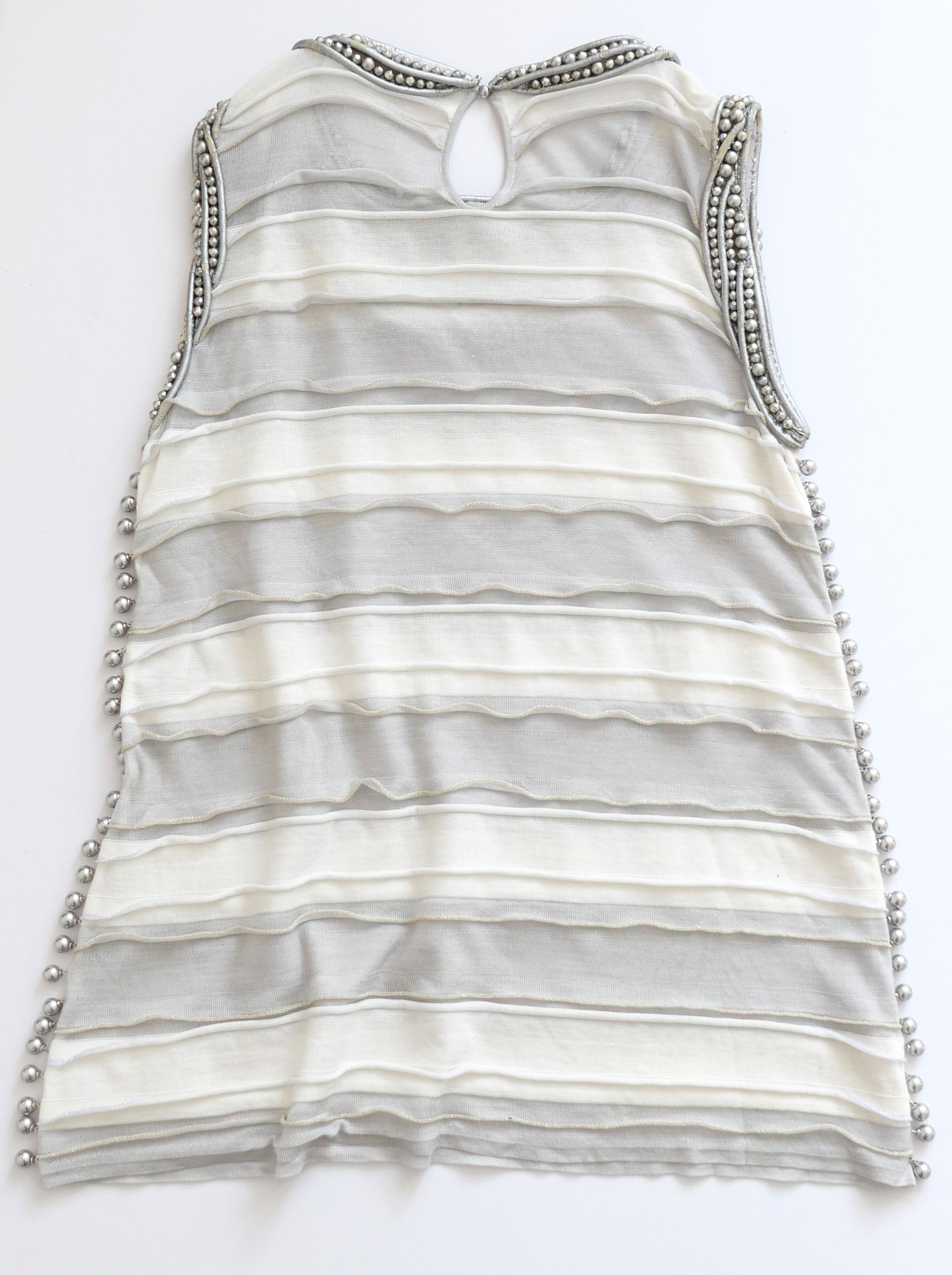 Chanel Chanel Cruise 2009 Pearl & Leather Trim Top Size M / US 6-8 / IT 42-44 - 3 Thumbnail