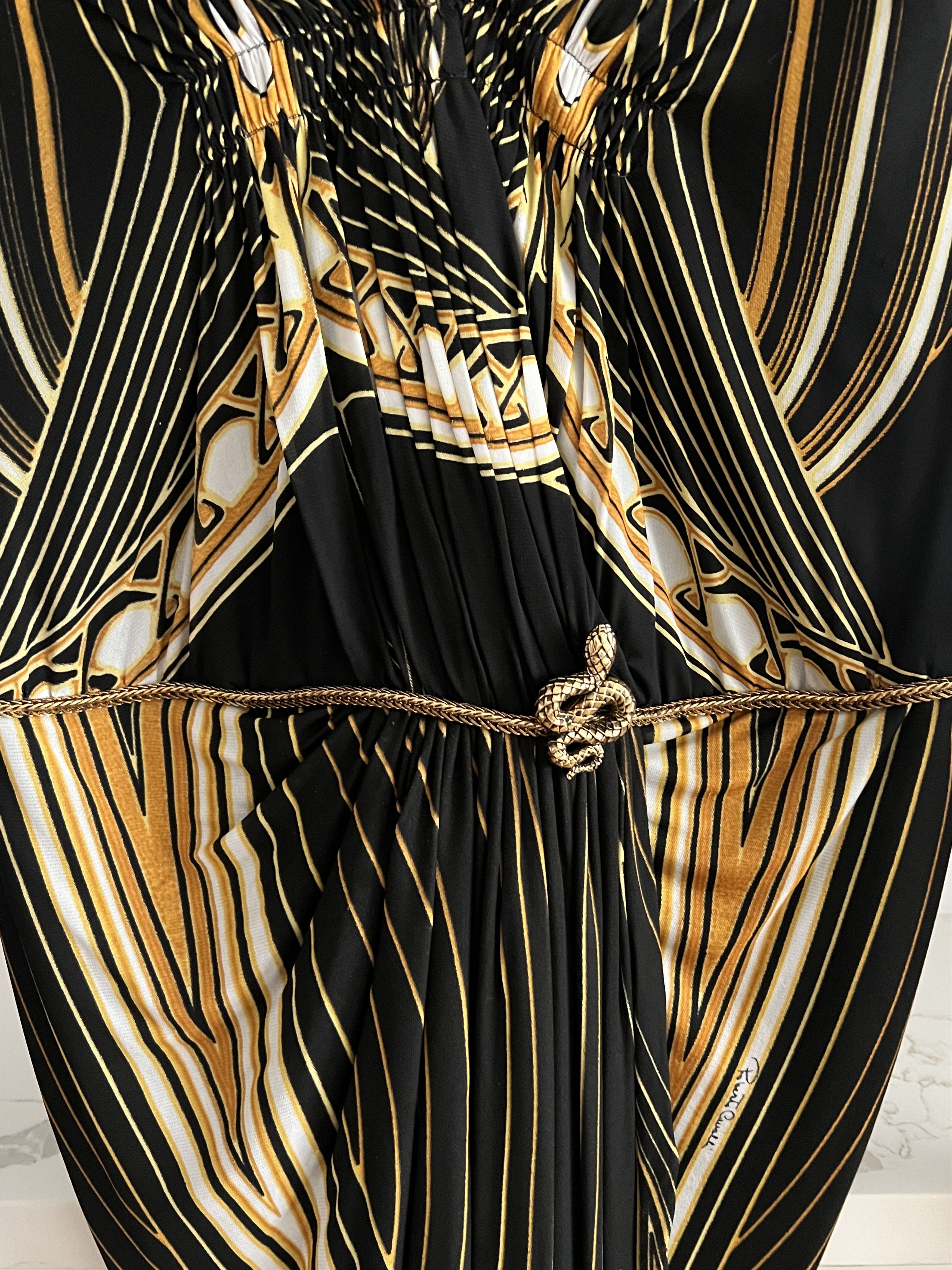 Roberto Cavalli Vintage Roberto Cavalli Printed Long-Sleeve Dress Size M / US 6-8 / IT 42-44 - 2 Thumbnail