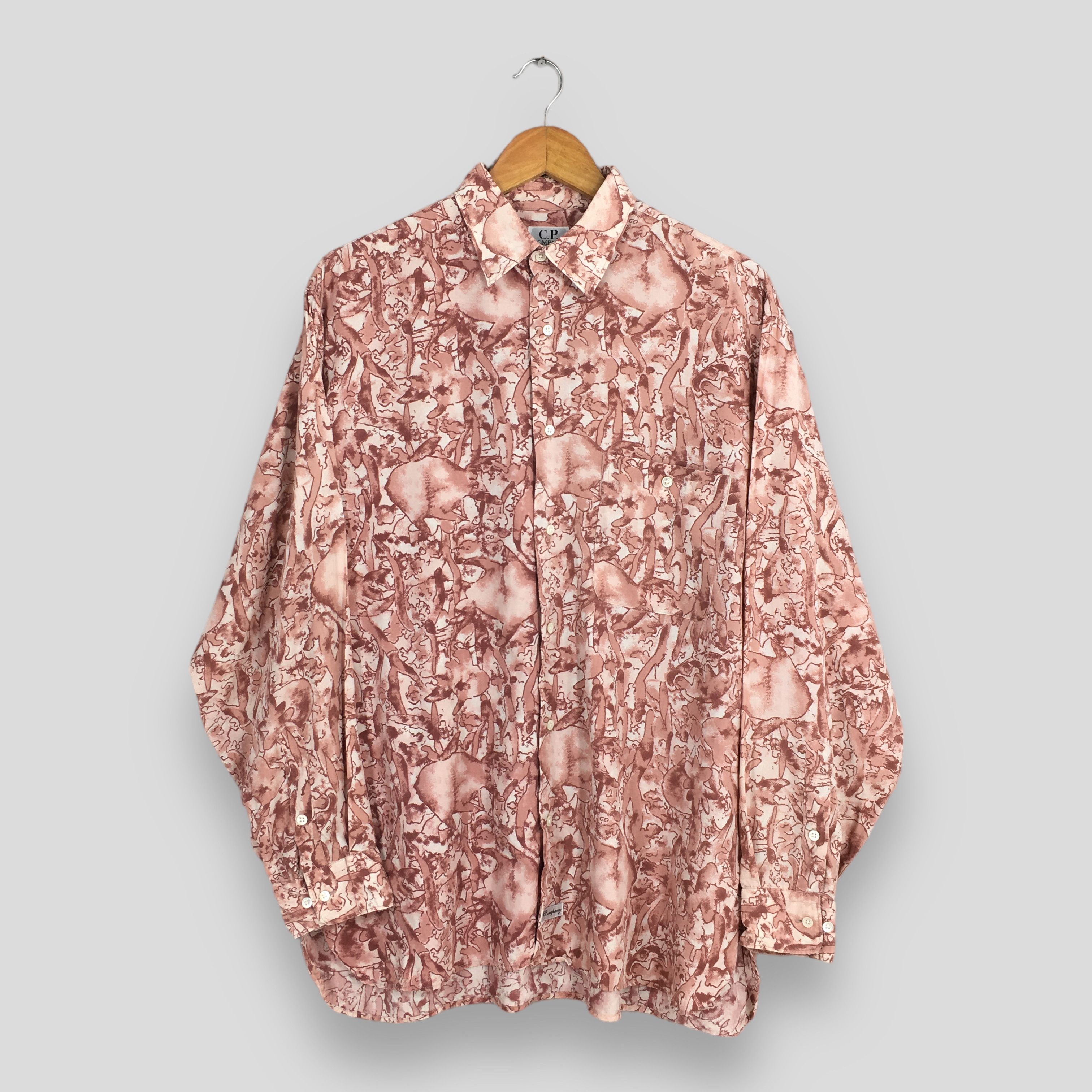 C.P. Company × Massimo Osti Vintage C.P. Company Funky Pop Art Rayon Shirt Medium Size US M / EU 48-50 / 2 - 1 Thumbnail