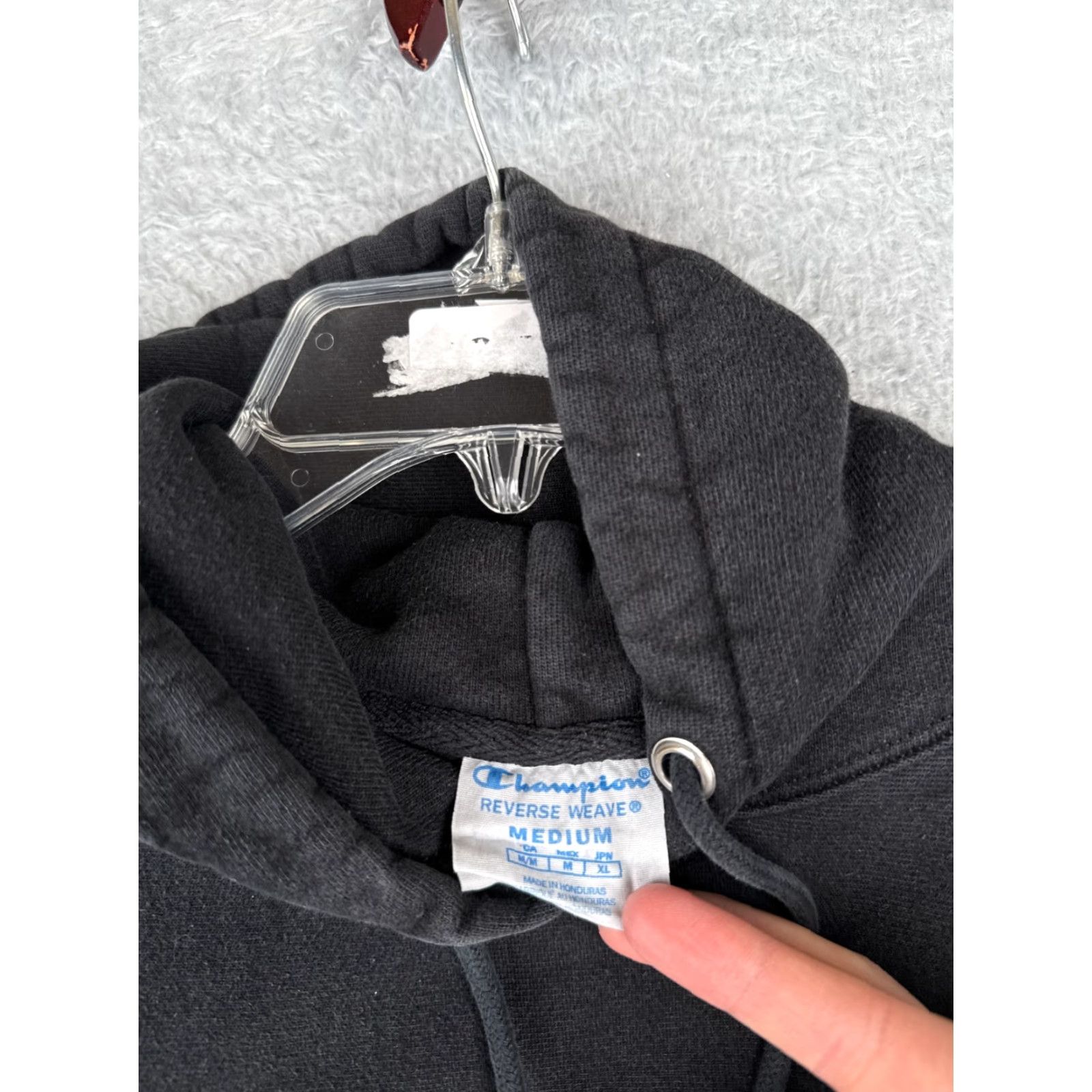 Champion Champion Hoodie Adult Medium Black Pullover Reverse Weave Pocket Size US M / EU 48-50 / 2 - 7 Thumbnail