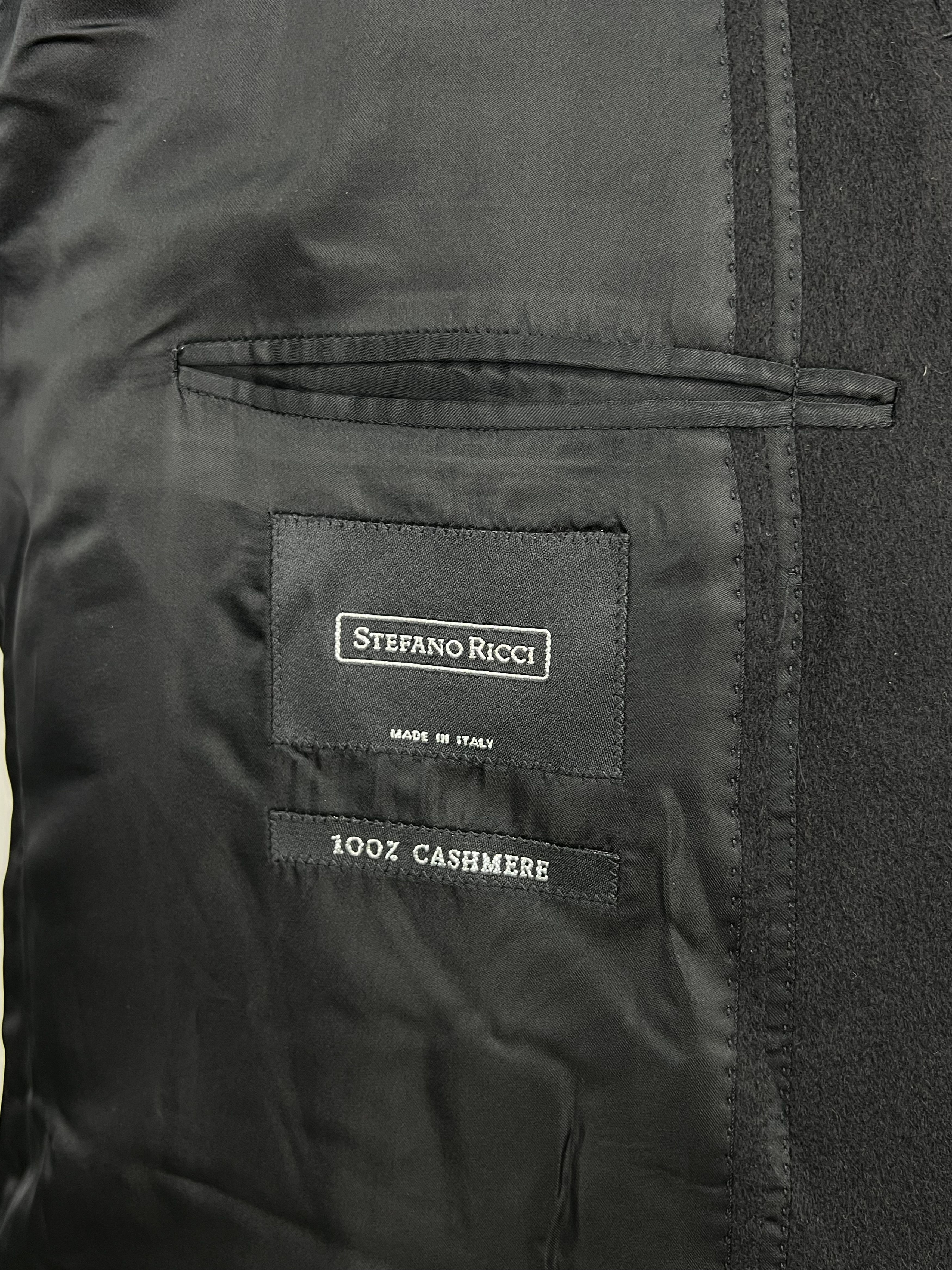 Stefano Ricci Pure 100% Cashmere with Fur Lapel Overcoat Size US XXL / EU 58 / 5 - 12 Thumbnail