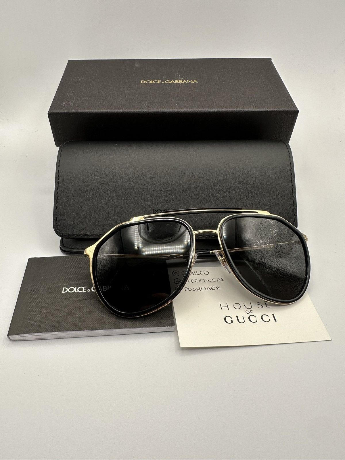 Dolce & Gabbana Dolce & Gabbana Aviator Sunglasses Size ONE SIZE - 9 Thumbnail