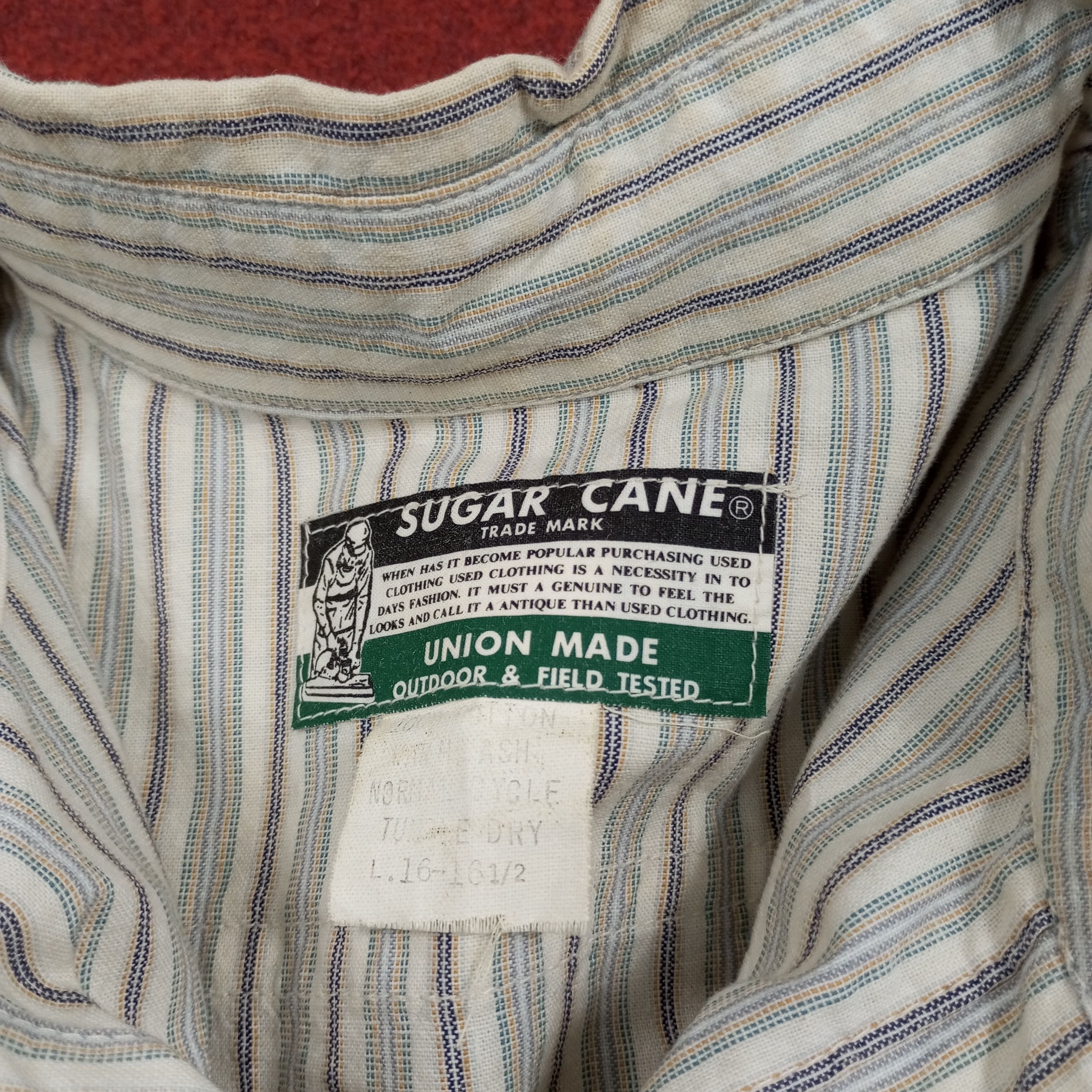 Japanese Brand × Sugar Cane × Vintage Sugar Cane Japanese Brand Shirt Size US XL / EU 56 / 4 - 6 Thumbnail