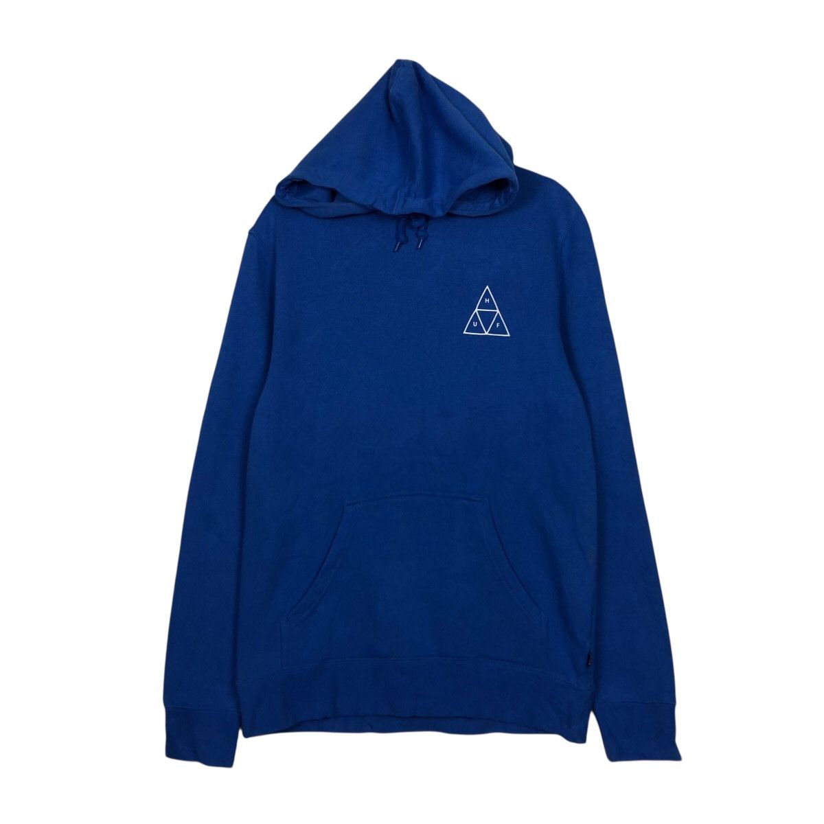 Japanese Brand 📌Rich Blue Vintagr Hoodie Pull Over HUF Big Logo Design Size US S / EU 44-46 / 1 - 2 Thumbnail