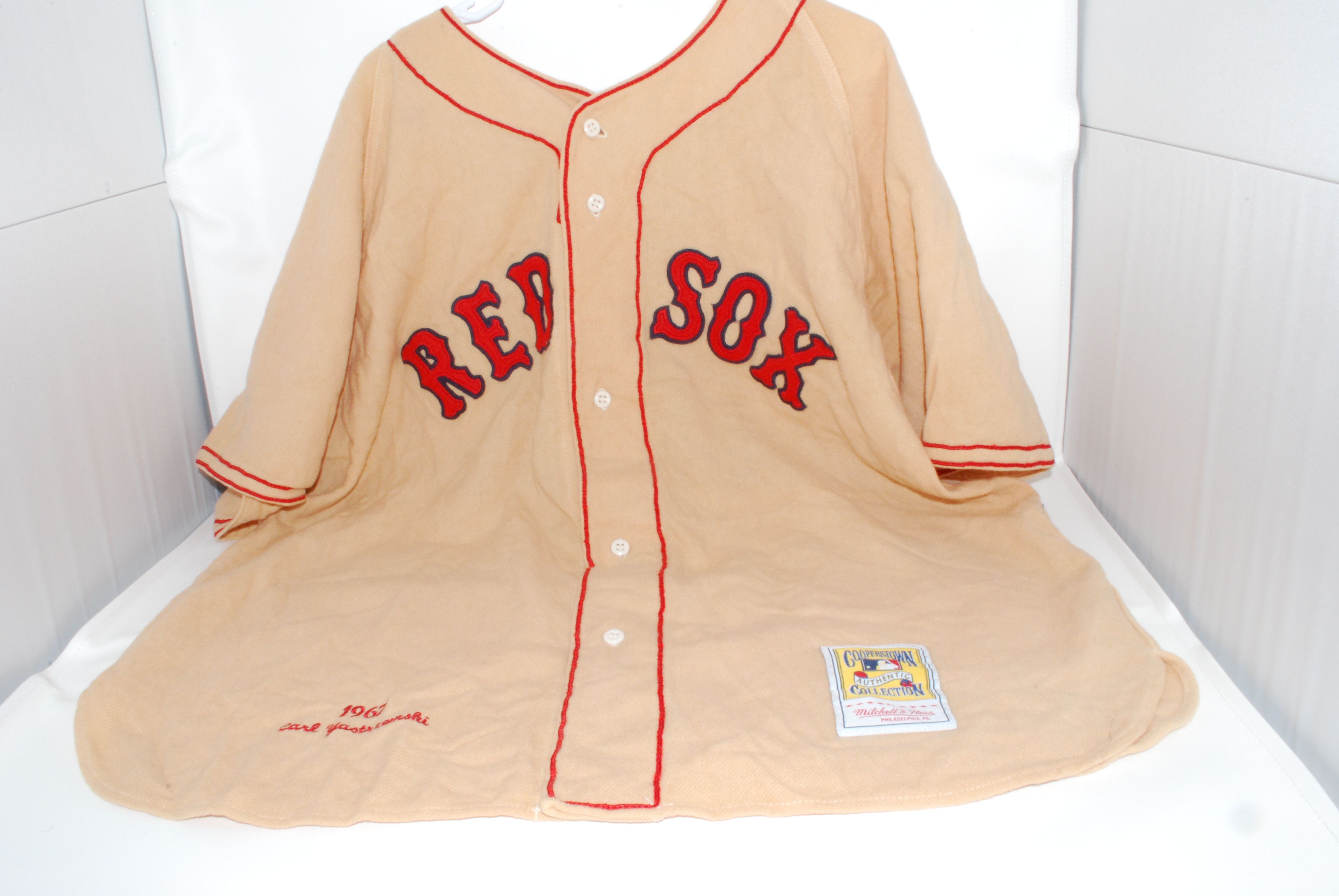 Mitchell & Ness Mitchell & Ness Yastrzemski #8 MLB Red Sox Jersey-USA-Wool Size US XL / EU 56 / 4 - 9 Thumbnail