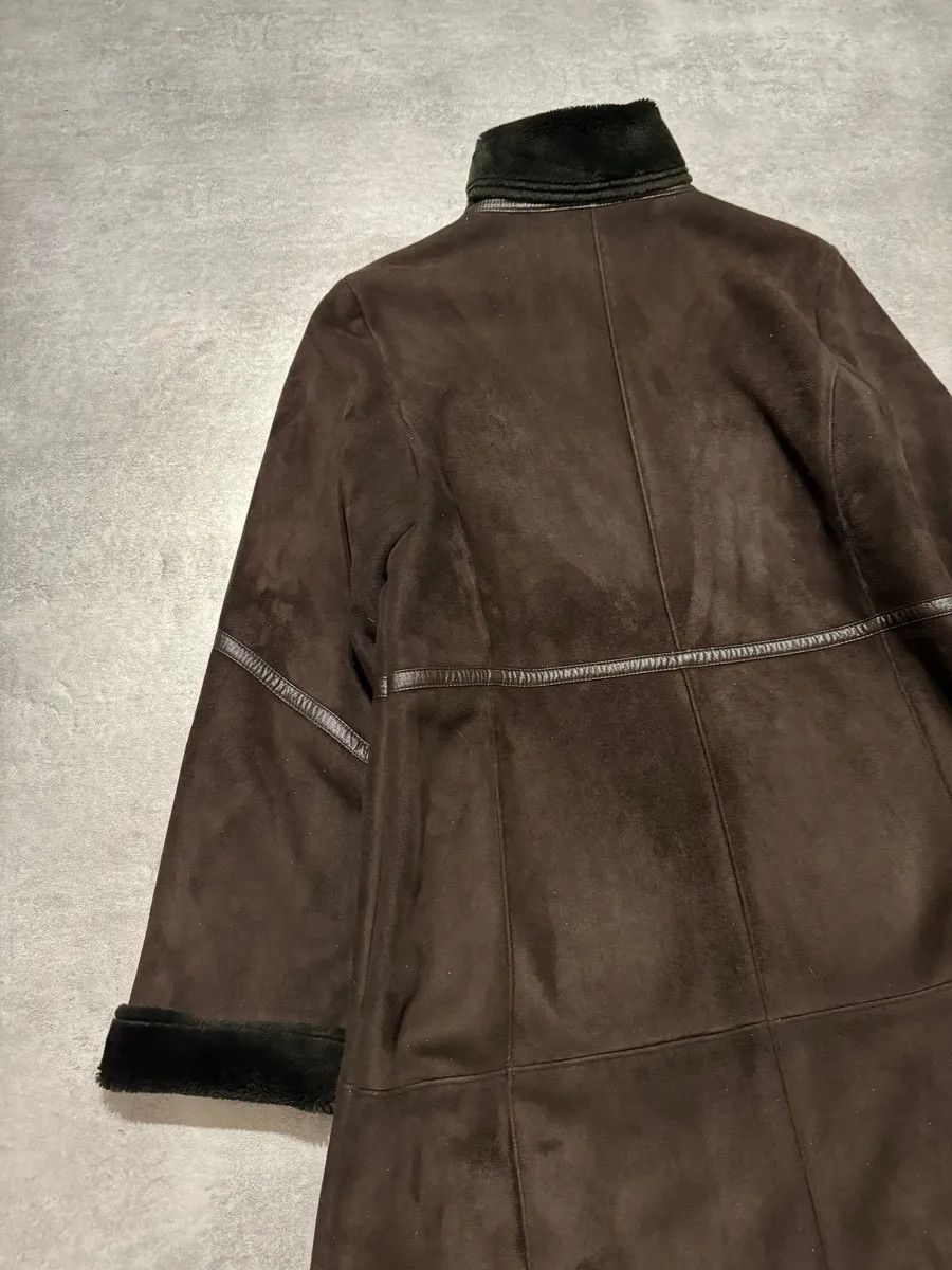 Balmain Balmain Brown Trench Suede Leather Fur Coat Size S / US 4 / IT 40 - 4 Thumbnail