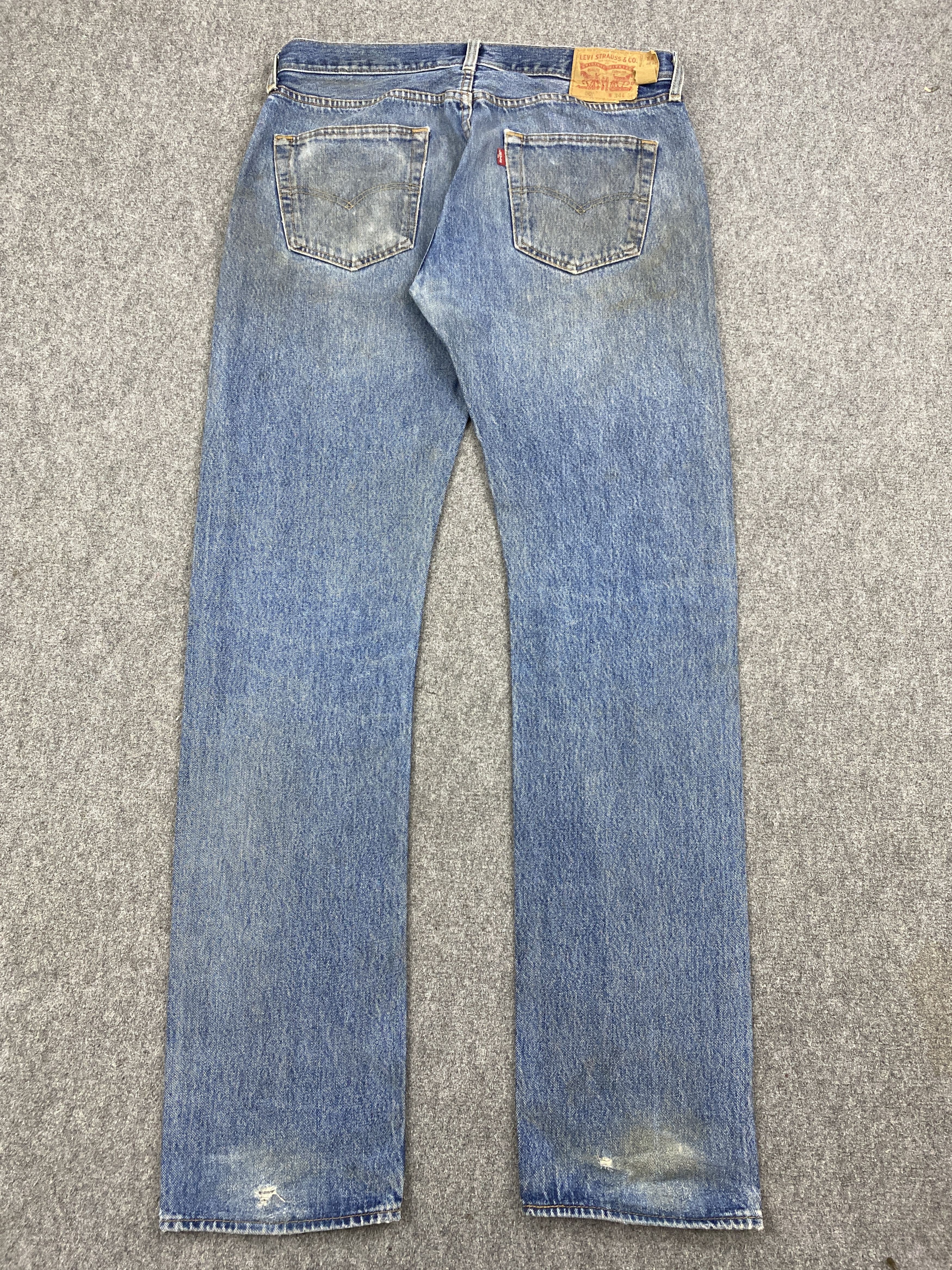 Levi's × Vintage Vintage Levi's 501 Distressed Jeans Size US 36 / EU 52 - 3 Thumbnail