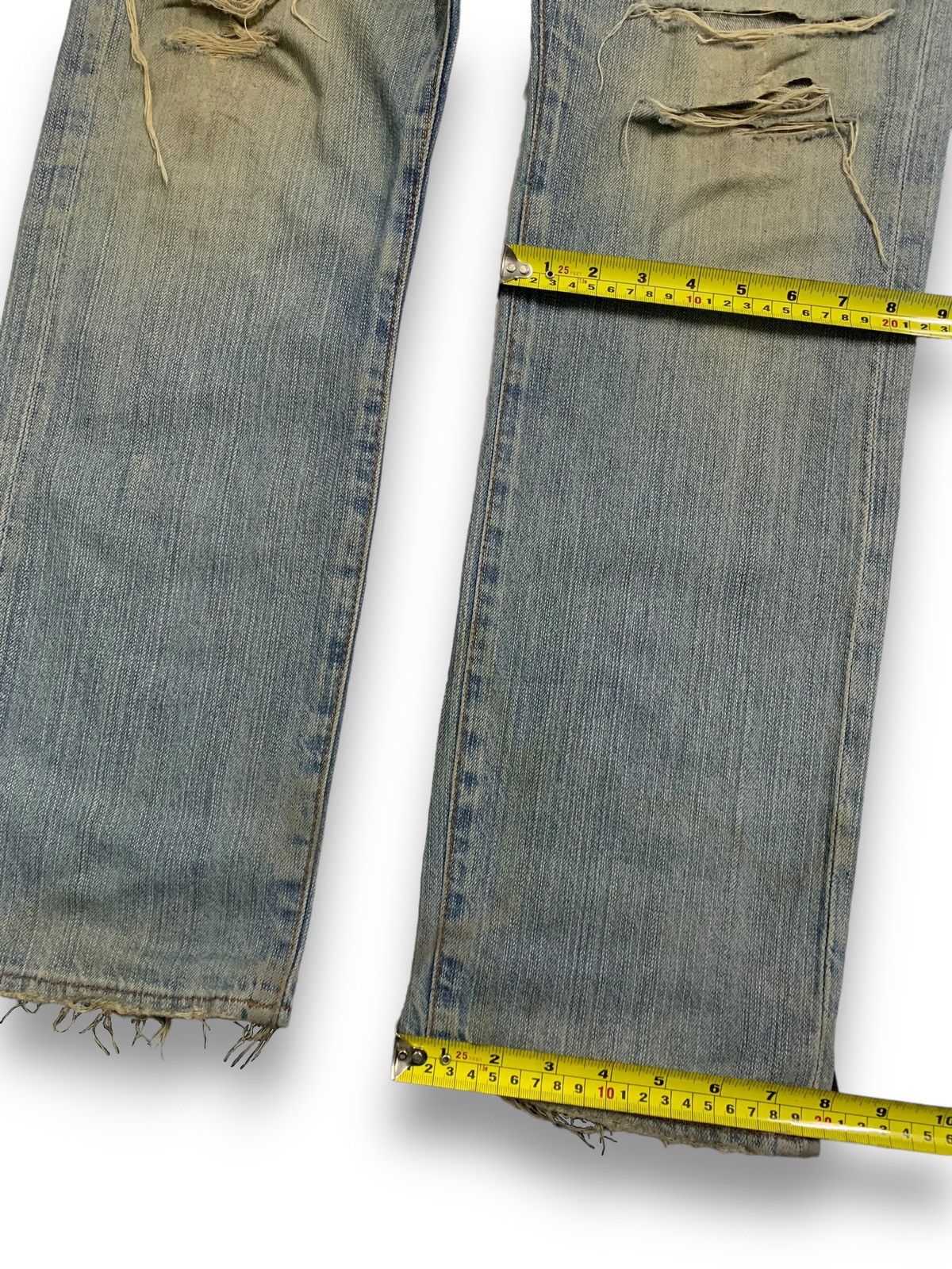 KMRii Vintage Japanese Brand Mud Wash Distressed Grunge Jeans Size US 31 - 17 Thumbnail