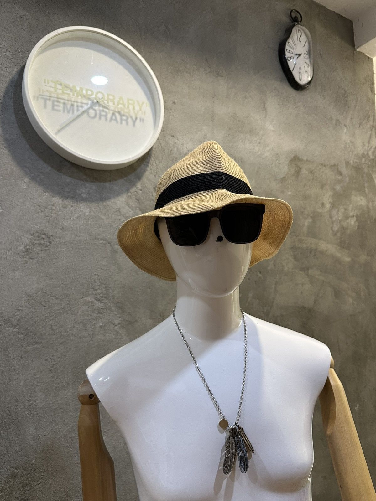 Ne-Net Ne-net Issey Miyake Fedora Straw Bucket Hats Size ONE SIZE - 3 Thumbnail