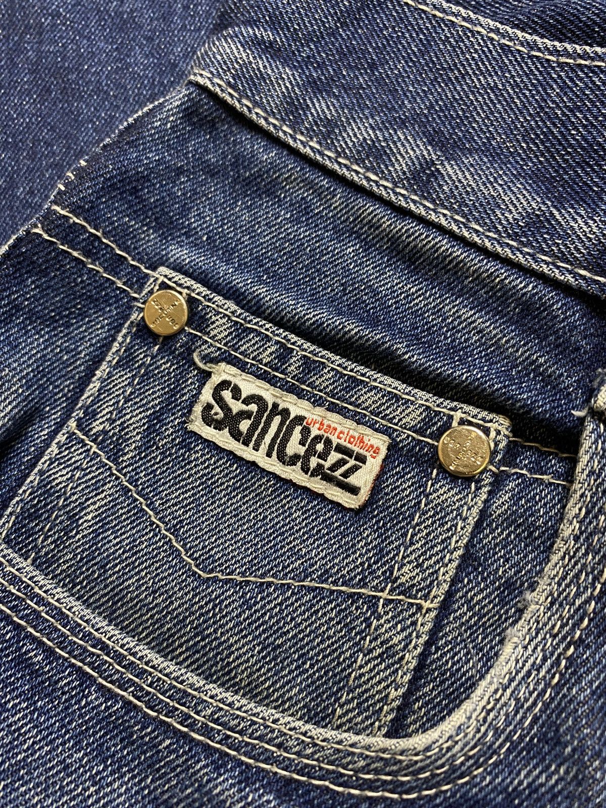 Japanese Brand Vintage workwear sancezz denim pants y2k 90s drip hiphop rap Size US 34 / EU 50 - 4 Thumbnail