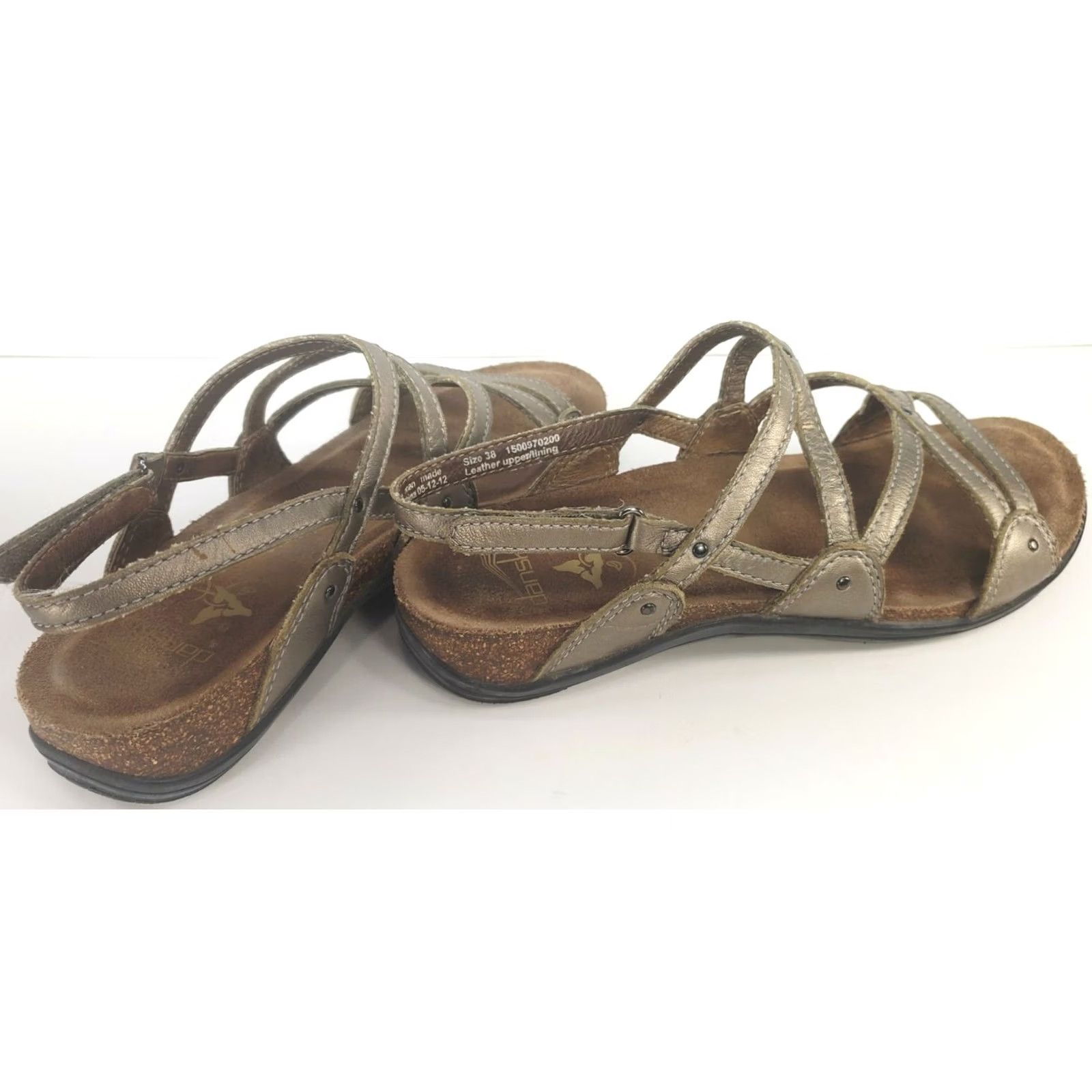 Dansko Dansko Slingback Womens Gold Leather Sling Back Strappy Open Toe Sandals 38EU Metallic Size US 8 / IT 38 - 4 Thumbnail