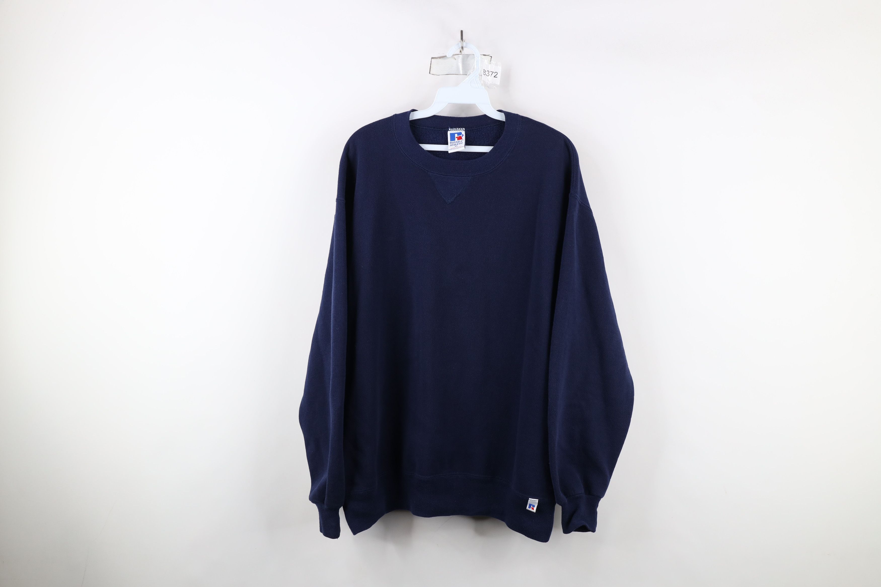 Russell Athletic × Vintage Vintage 90s Russell Athletic Crewneck Sweatshirt Blue USA Size US XL / EU 56 / 4 - 1 Thumbnail