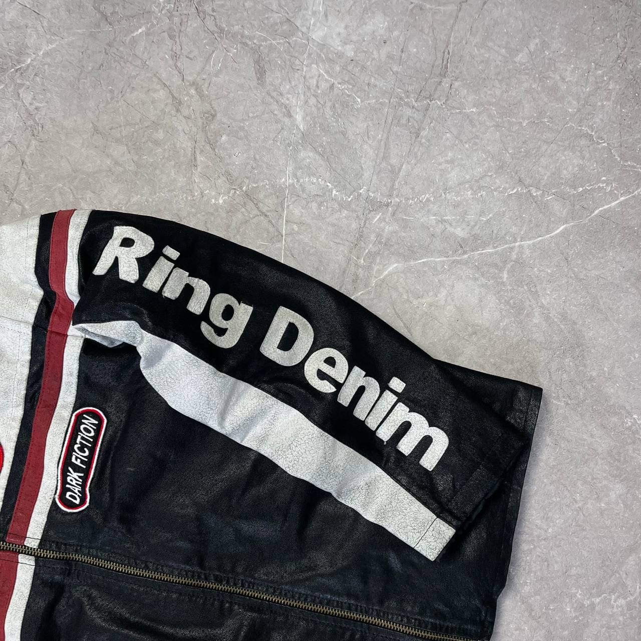 Japanese Brand Vintage Much More White/Black Racing Leather Moto Jacket Size US M / EU 48-50 / 2 - 5 Thumbnail
