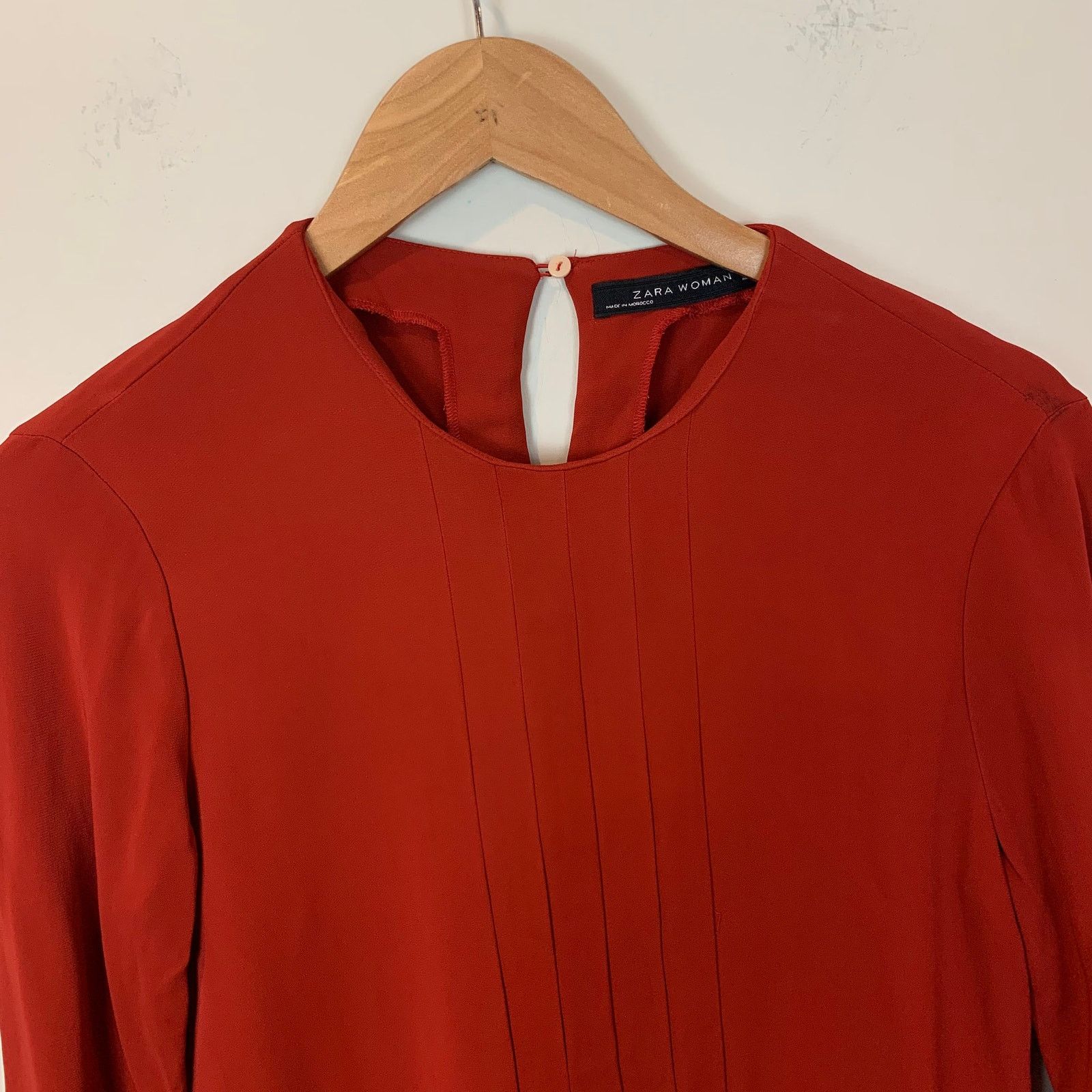 Zara Zara Pleated Dress Long Sleeve Lagenlook Minimalist S Size S / US 4 / IT 40 - 3 Thumbnail