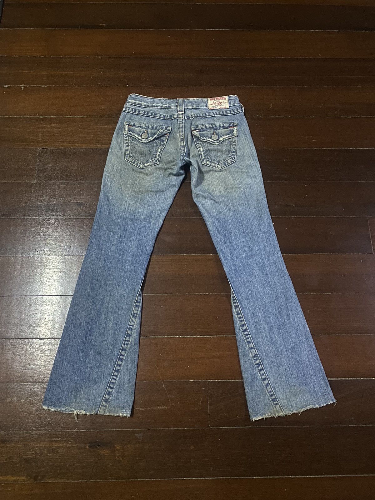 True Religion × Vintage Vintage True Religion Flare Bootcut distressed low rise Size 31" - 12 Thumbnail