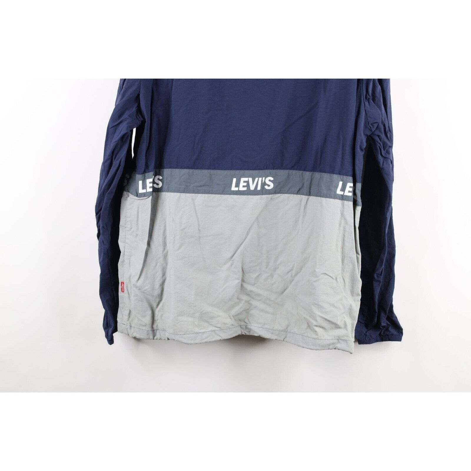 Levi's Levis Distressed Spell Out Color Block Hooded Anorak Jacket Size US S / EU 44-46 / 1 - 13 Thumbnail