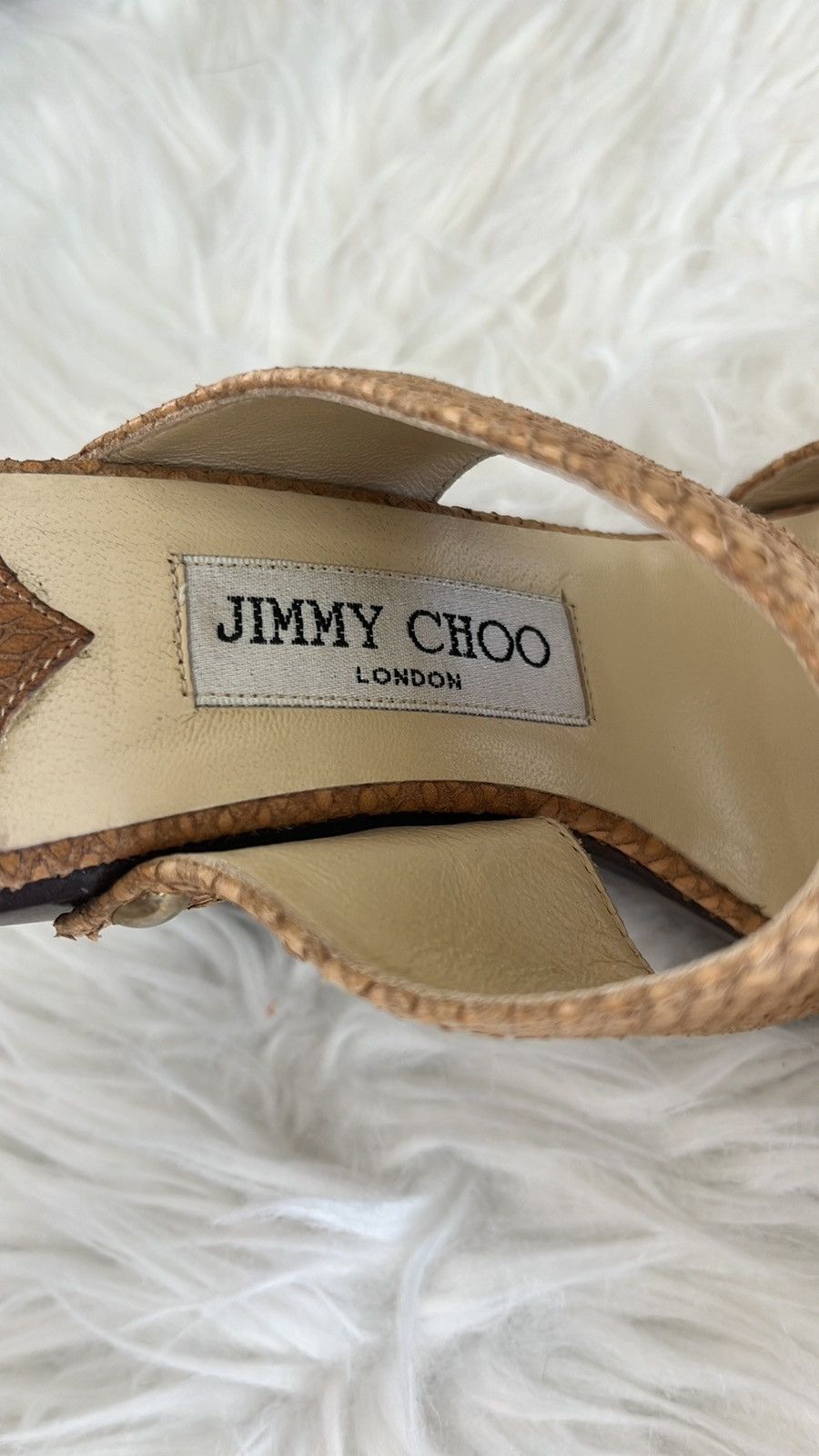 Jimmy Choo Jimmy Choo, snake skin heels Size US 6 / IT 36 - 4 Thumbnail