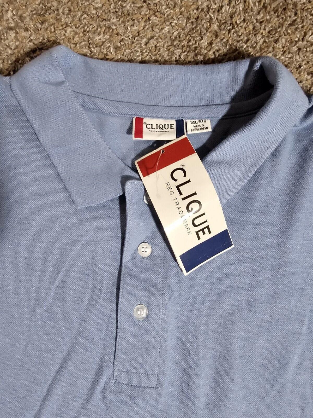 Clique clique polo shirt NWT 5xl XXXXXL Lt Blue Size US XXL / EU 58 / 5 - 4 Thumbnail