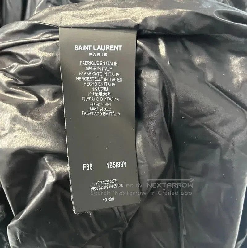 Yves Saint Laurent YSL Winter Black Nylon Women's Puffer Coat . Size M / US 6-8 / IT 42-44 - 4 Thumbnail