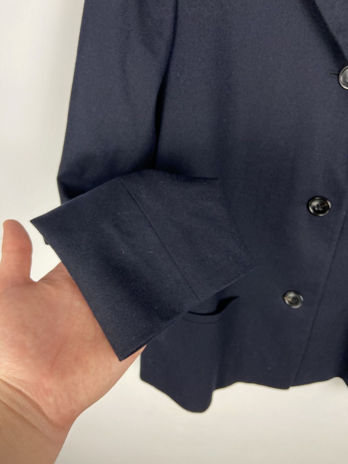 Jil Sander Jil Sander Blue Women's Button Wool Blazer Sz 34 Size XXS / US 00 / IT 34 - 8 Thumbnail