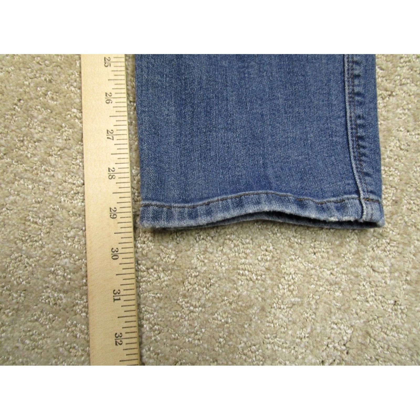 Denime DU/ER Jeans Men 32x30 Dark Wash Blue Slim Straight Jeans Denim 5-Pocket Logo Size US 32 / EU 48 - 7 Thumbnail