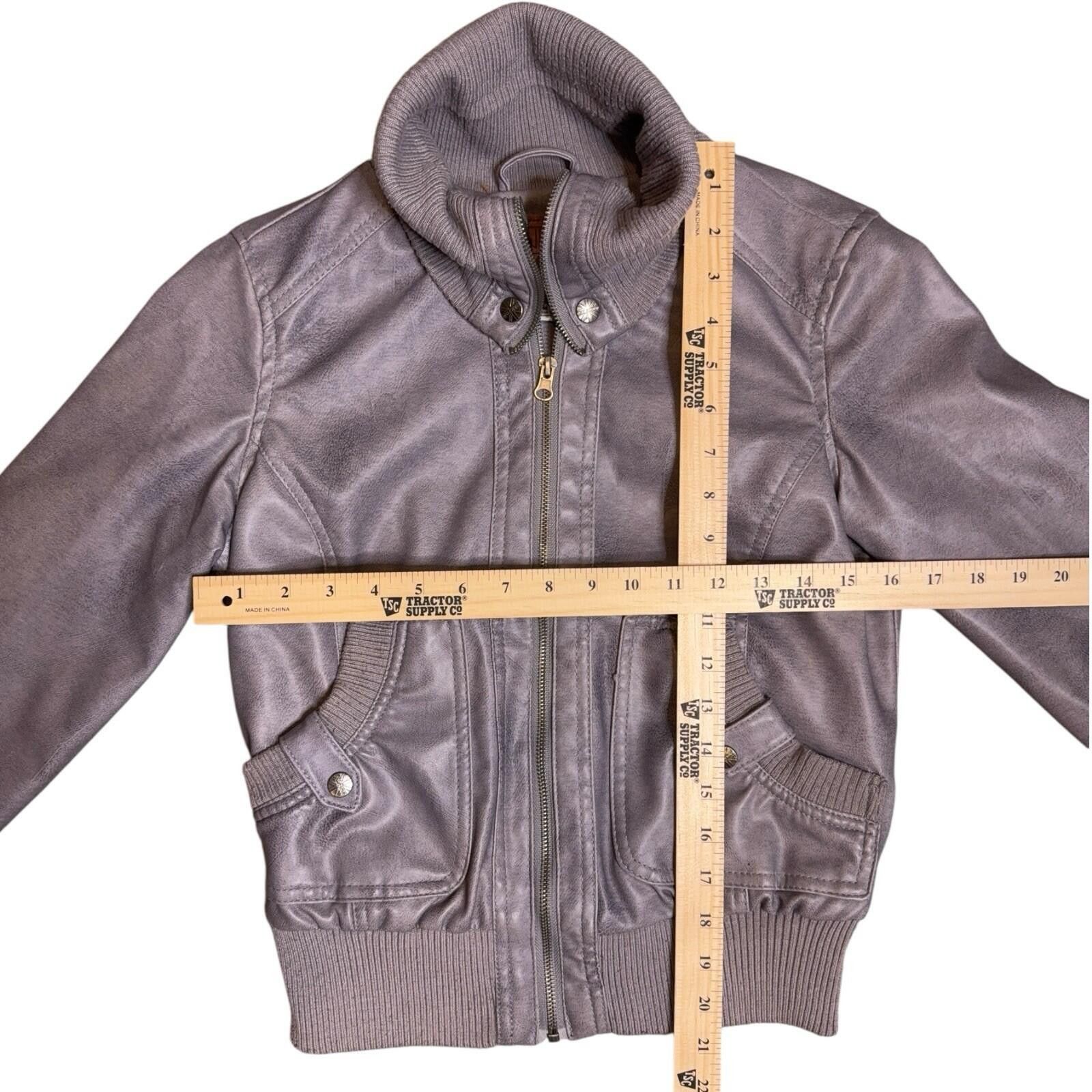 Other Miss London Moto Biker Jacket Cropped Faux Leather M Y2K Size M / US 6-8 / IT 42-44 - 7 Thumbnail