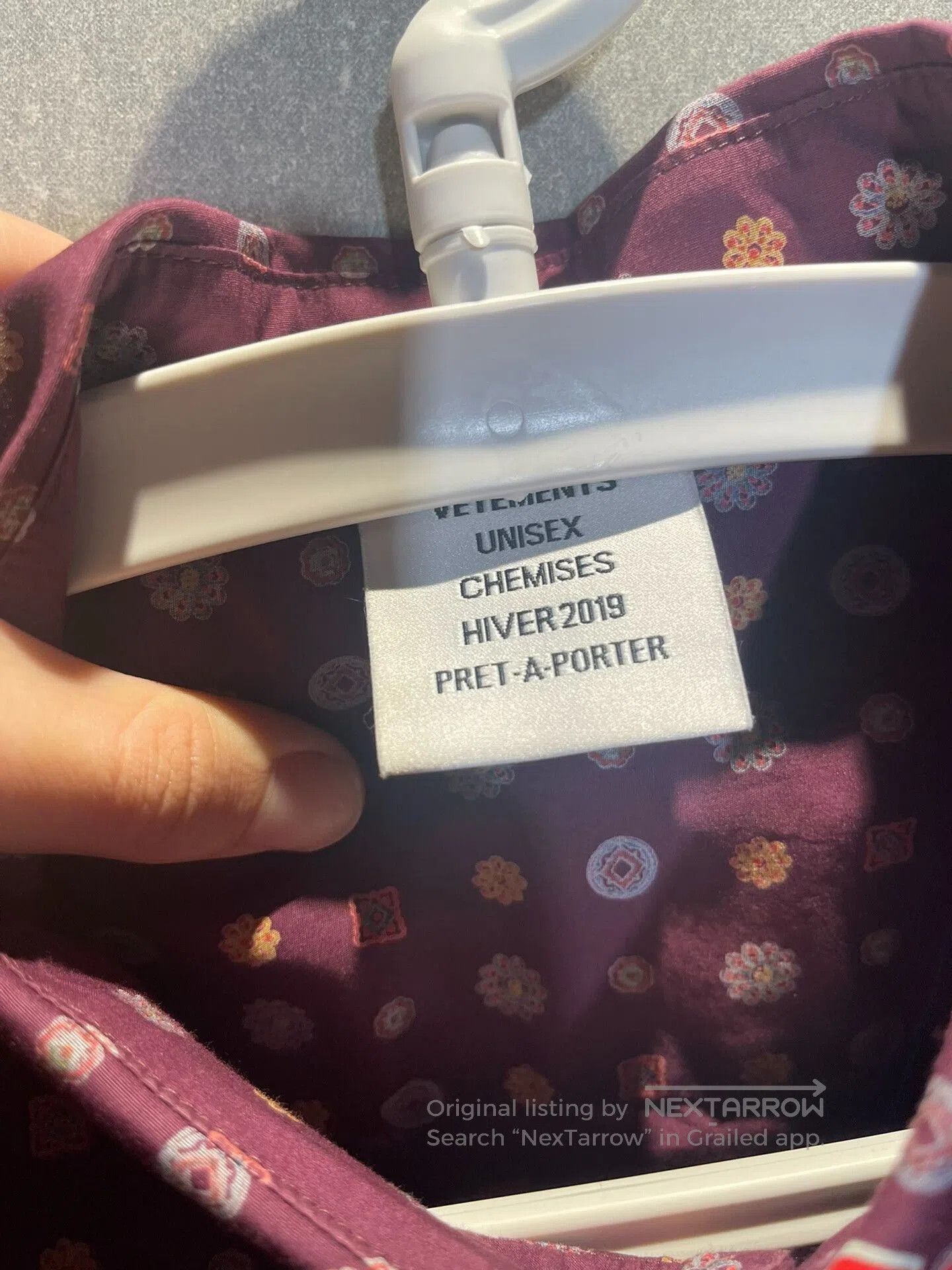 Vetements Vetements Oversized Sticker Shirt. Size US S / EU 44-46 / 1 - 2 Thumbnail