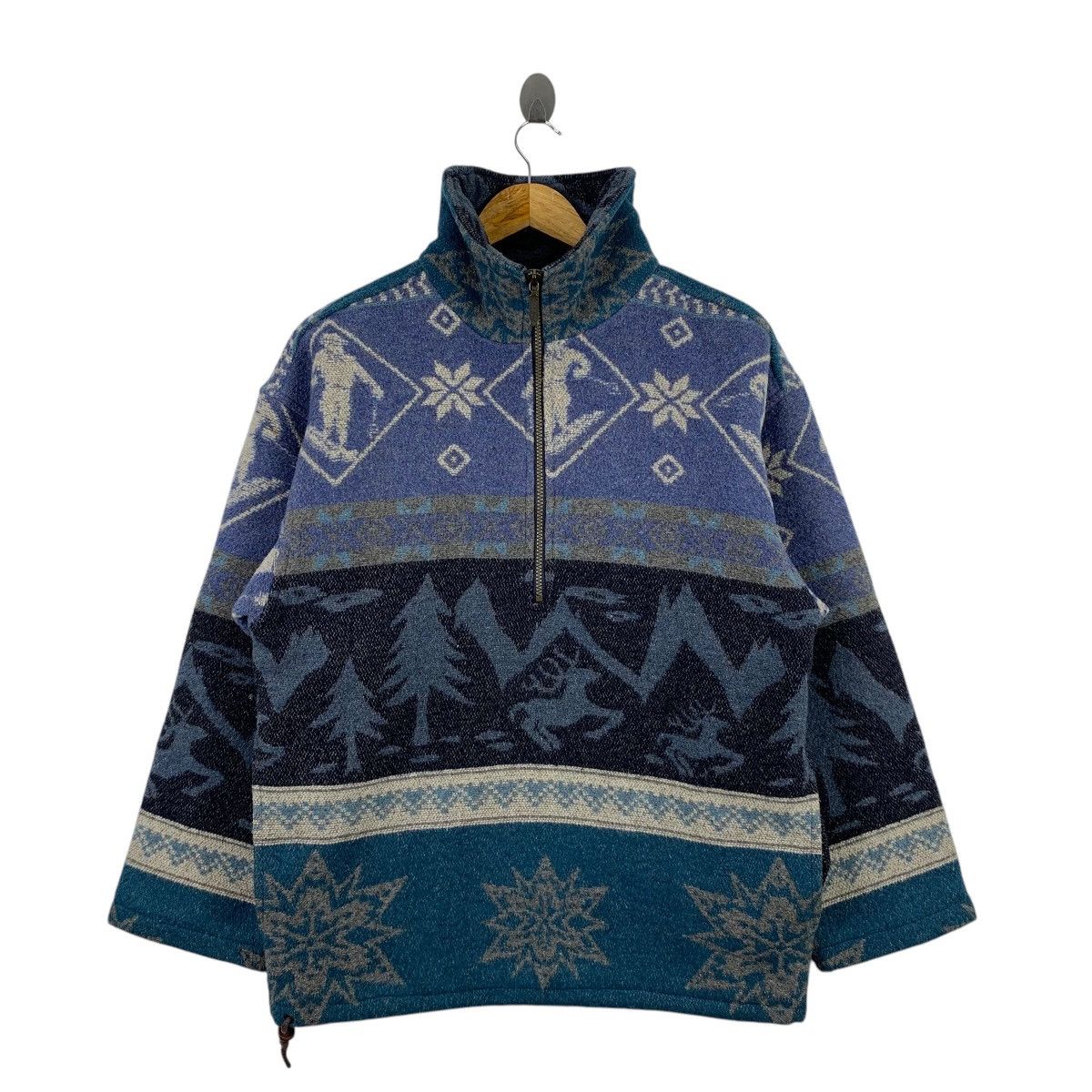 L.L. Bean × Vintage Vintage L.L.BEAN Outdoor Sportswear Aztec Navajo Jacket Size US L / EU 52-54 / 3 - 1 Thumbnail