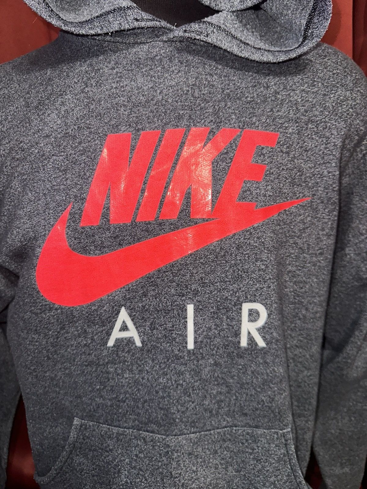 Grailed × Nike × Vintage Vintage Nike Air Hoodie 90’s Infrared Big Swoosh Logo Grail Size US L / EU 52-54 / 3 - 2 Thumbnail