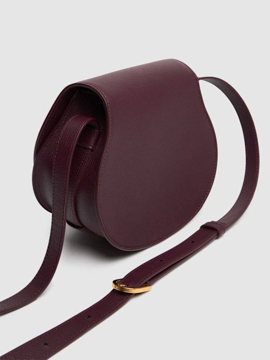 Chloe o1loc1c1024 Size: OS / Marcie Small Saddle in Deep Violine Size ONE SIZE - 5 Thumbnail