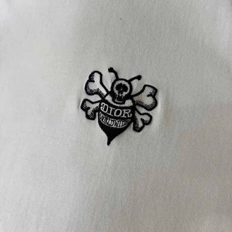 Dior Dior Embroidered Bee Stand Collar Short Sleeve-2505 Size US M / EU 48-50 / 2 - 3 Thumbnail