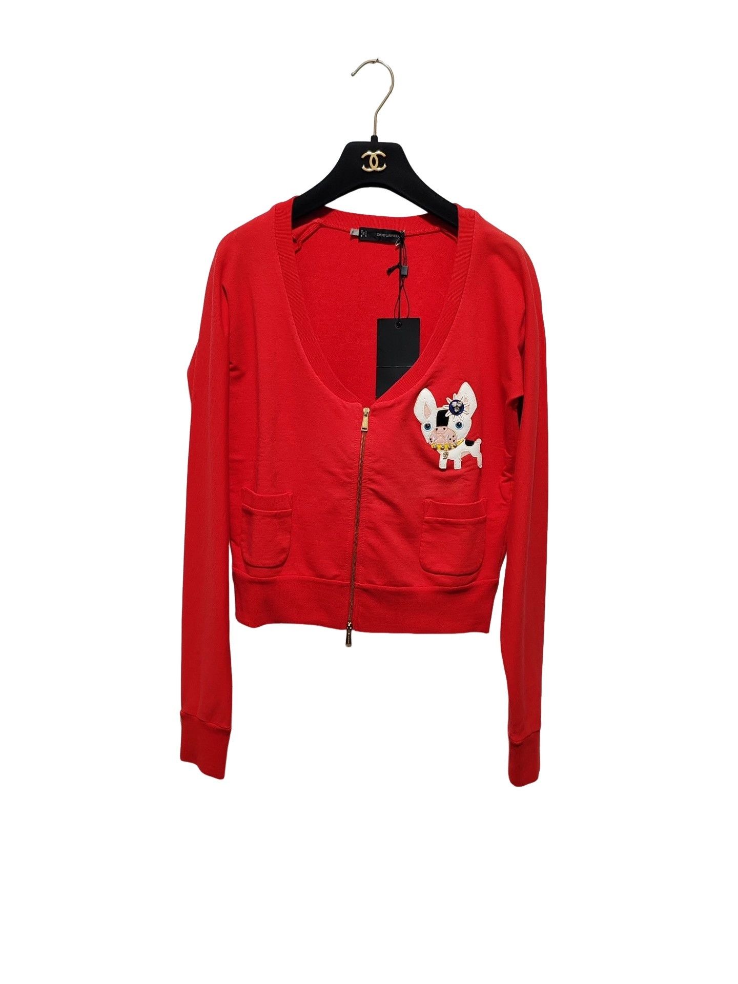 Dsquared2 Dsquared2 Dog Patch Knit Cardigan Size S Size S / US 4 / IT 40 - 1 Thumbnail