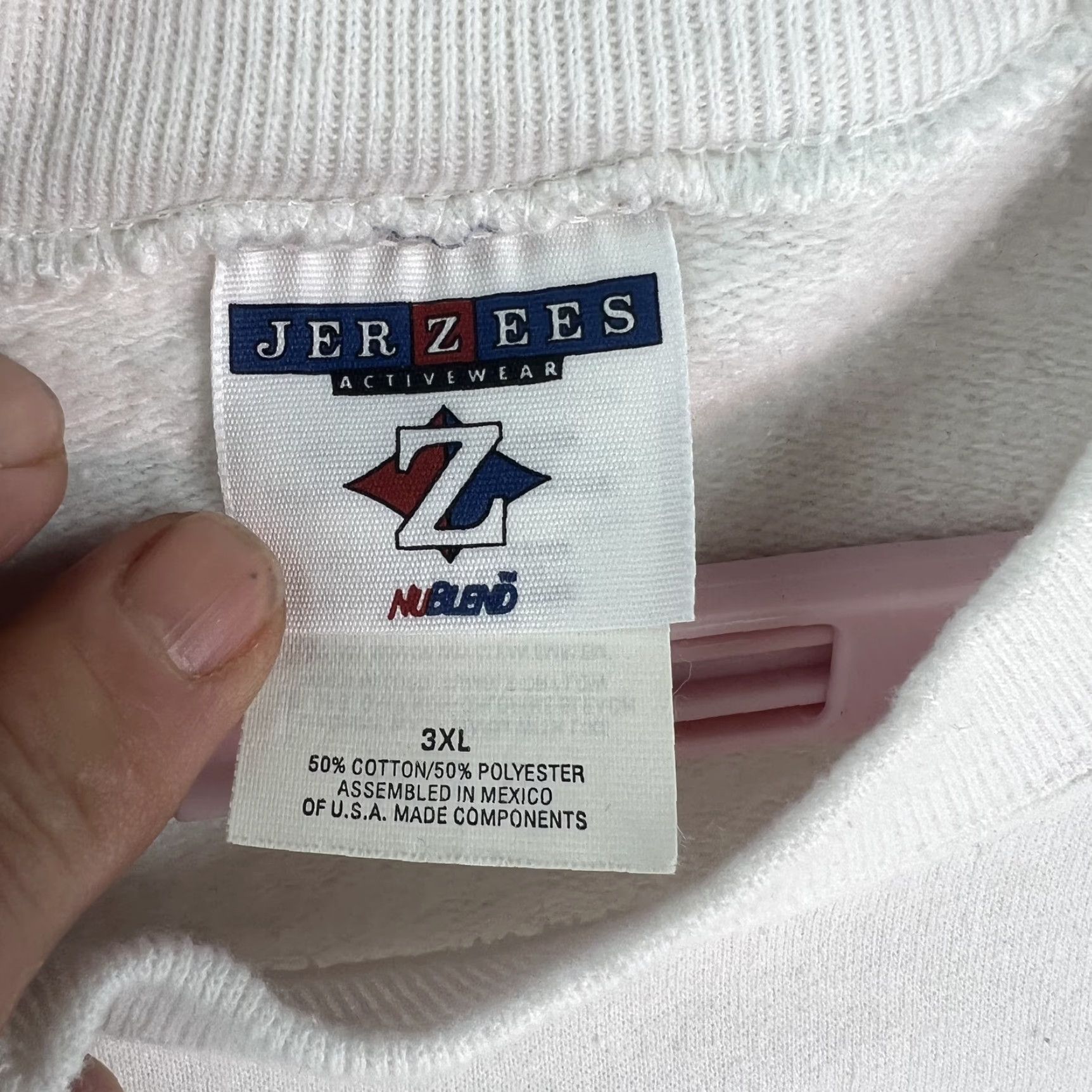 Jerzees VTG Jerzees Reno 2001 ABC Nevada Tournament Championships Mens White Sweatshirt 3XL Crew Neck Pullover Graphic Print Long Sleeve Size 3XL White Men Size US XXL / EU 58 / 5 - 5 Thumbnail
