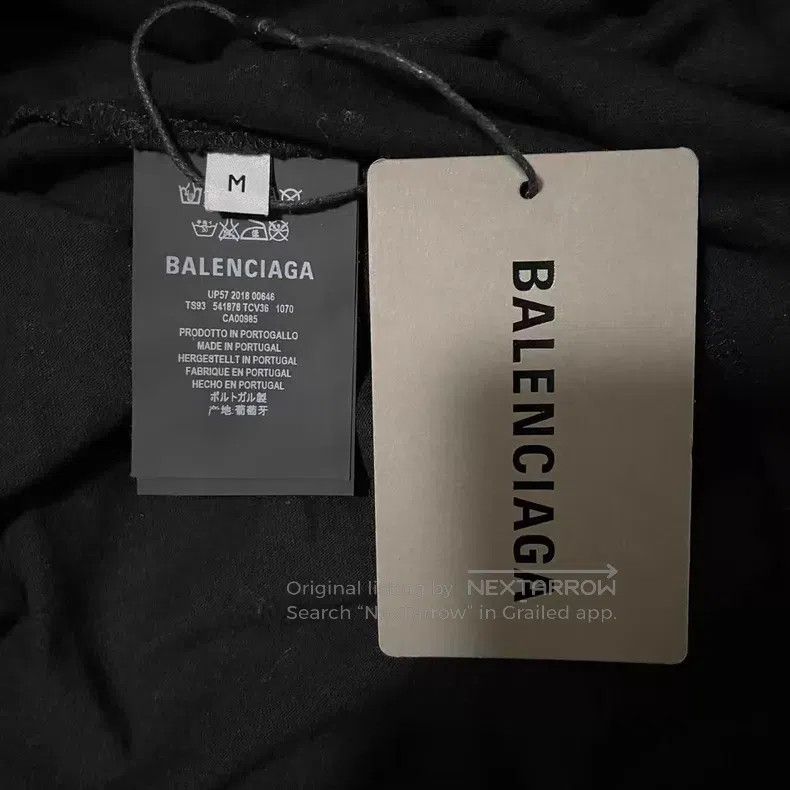 Balenciaga Balenciaga Black Long T Size US M / EU 48-50 / 2 - 4 Thumbnail