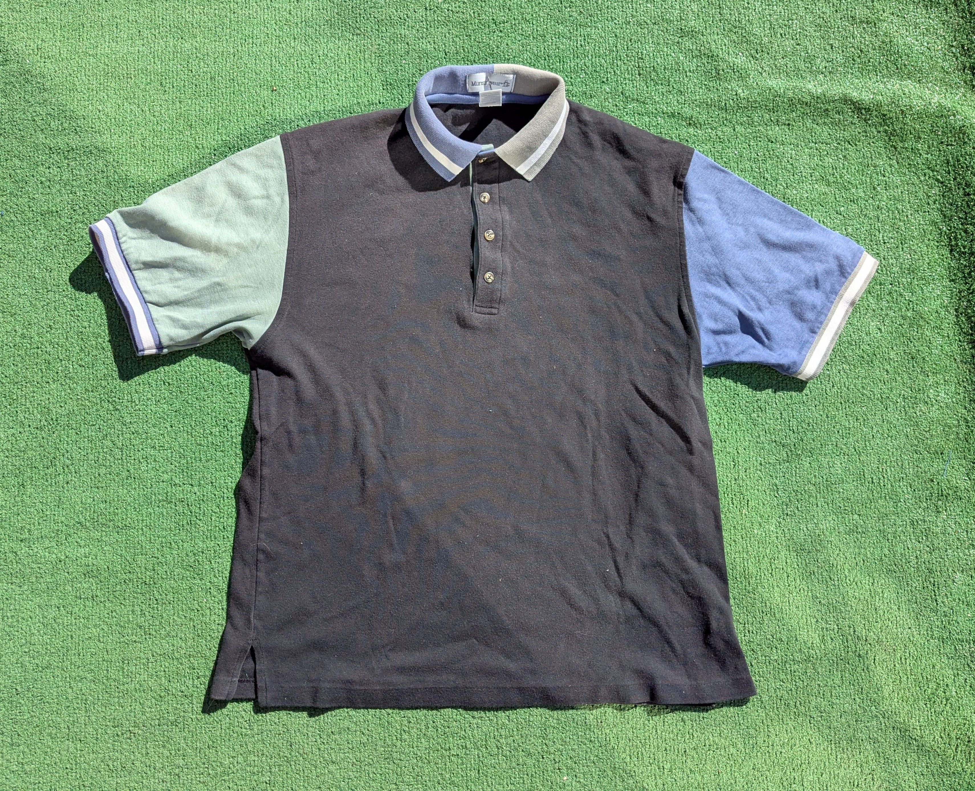 Other VTG 1990s Munsingwear USA-Made Polo Colorblock Shirt Top Size US M / EU 48-50 / 2 - 6 Thumbnail