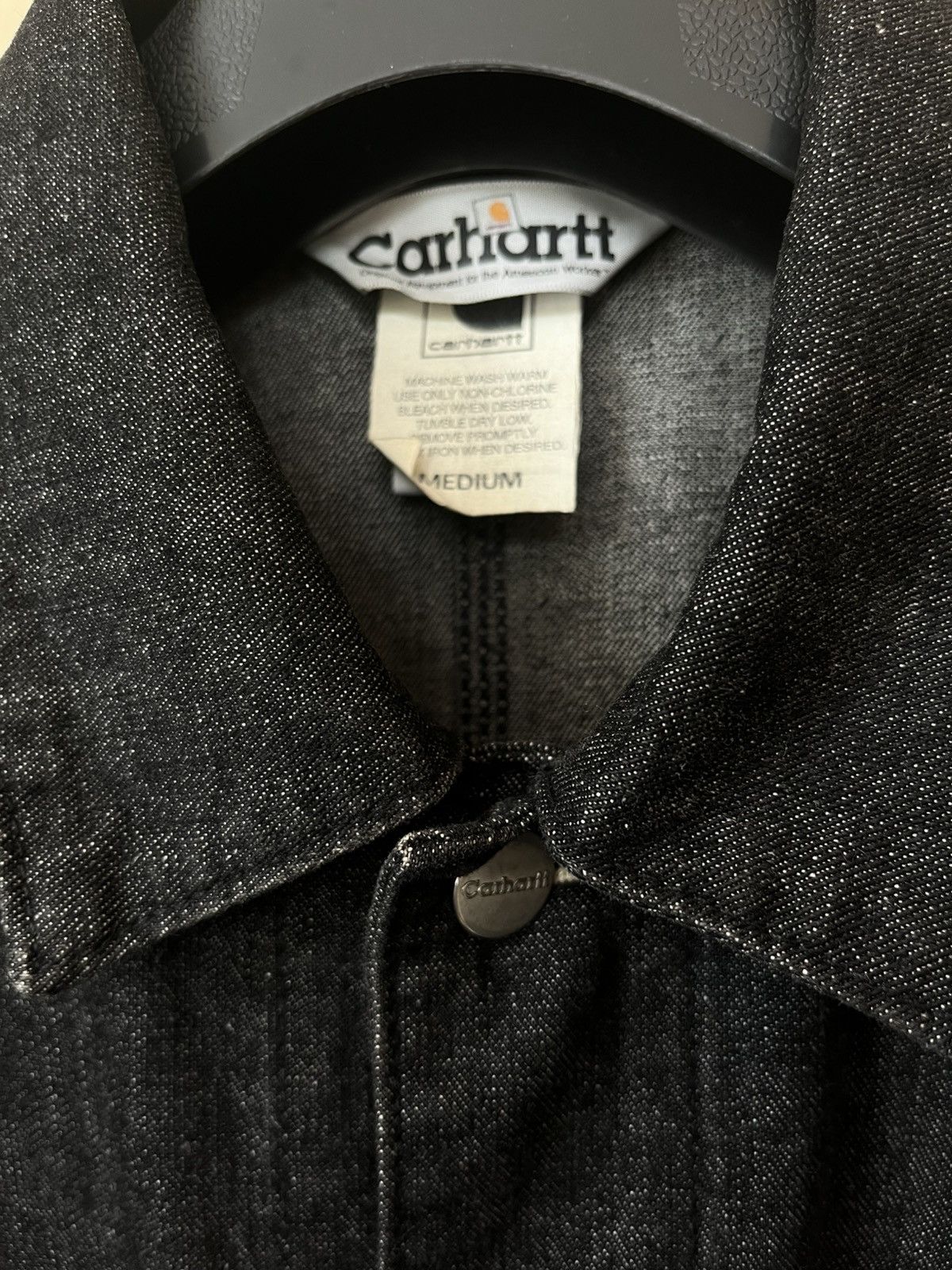 Carhartt Wip Carhartt WIP og chore black denim jacket Size US M / EU 48-50 / 2 - 6 Thumbnail