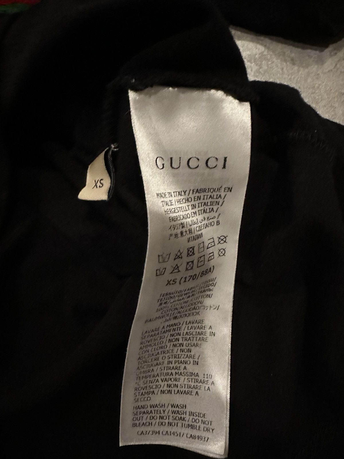 Gucci Gucci Black Oversized T-Shirt Size US XS / EU 42 / 0 - 4 Thumbnail