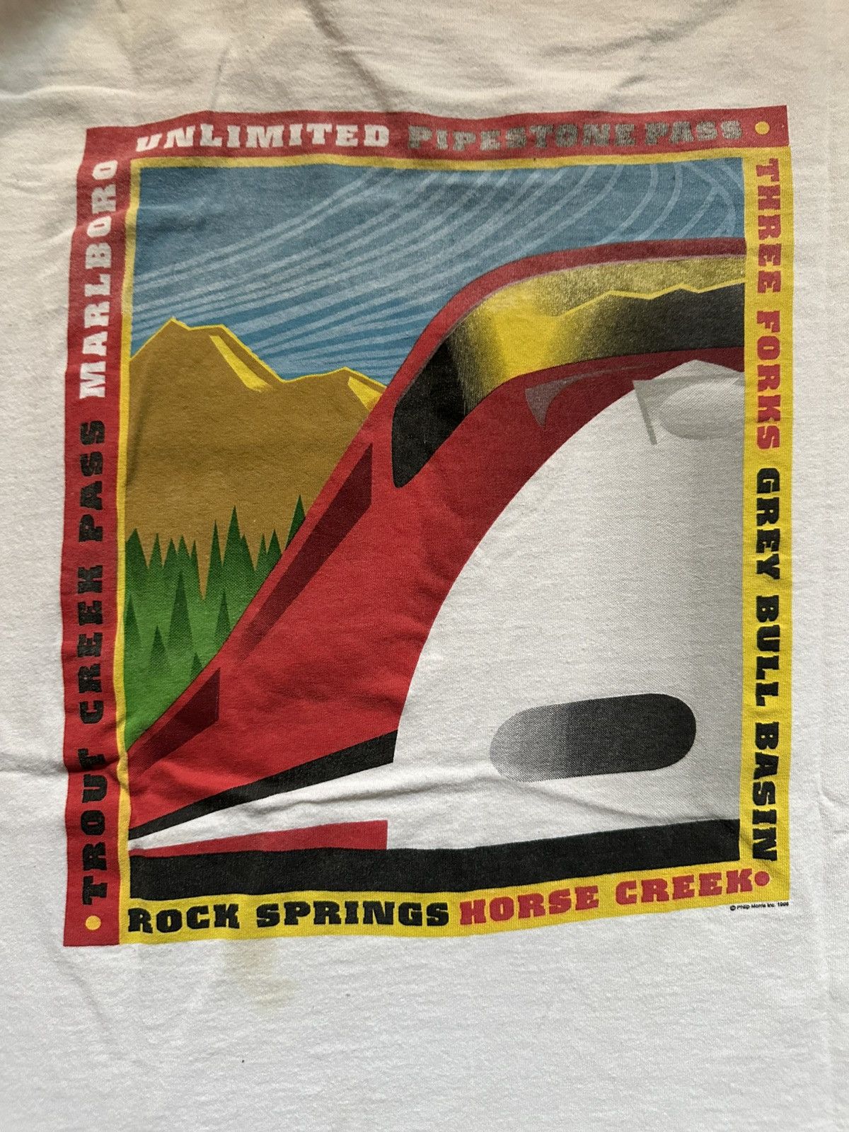 Marlboro Unlimited Marlboro Unlimited Pipestone Pass Tee 1996 Size US XL / EU 56 / 4 - 4 Thumbnail