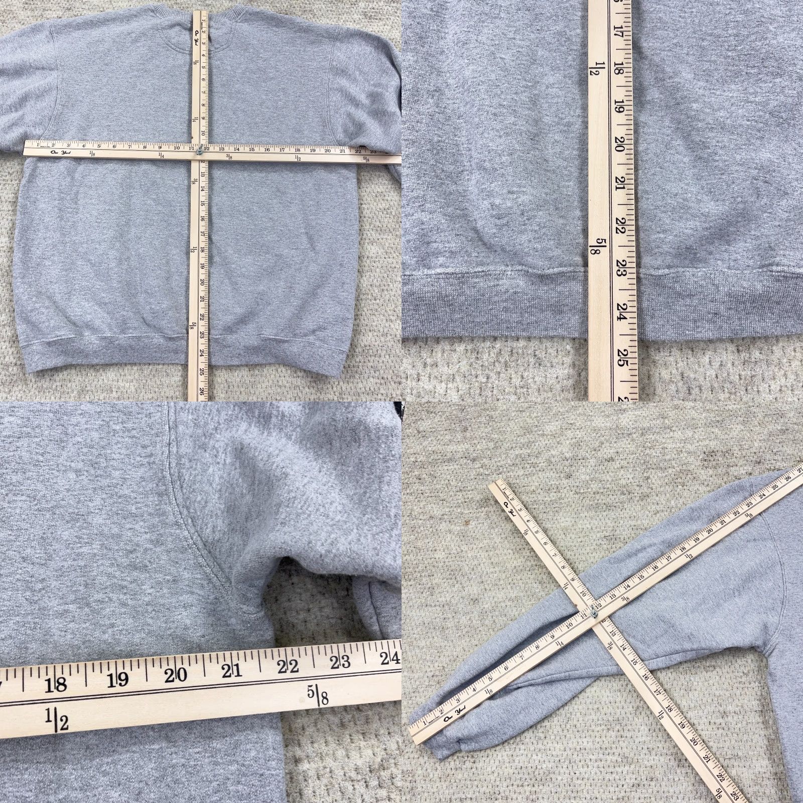 George VINTAGE George Sweatshirt Men Medium Gray Crewneck Fleece Graphic Print Bald Eagle Nature 90s Size US M / EU 48-50 / 2 - 8 Thumbnail