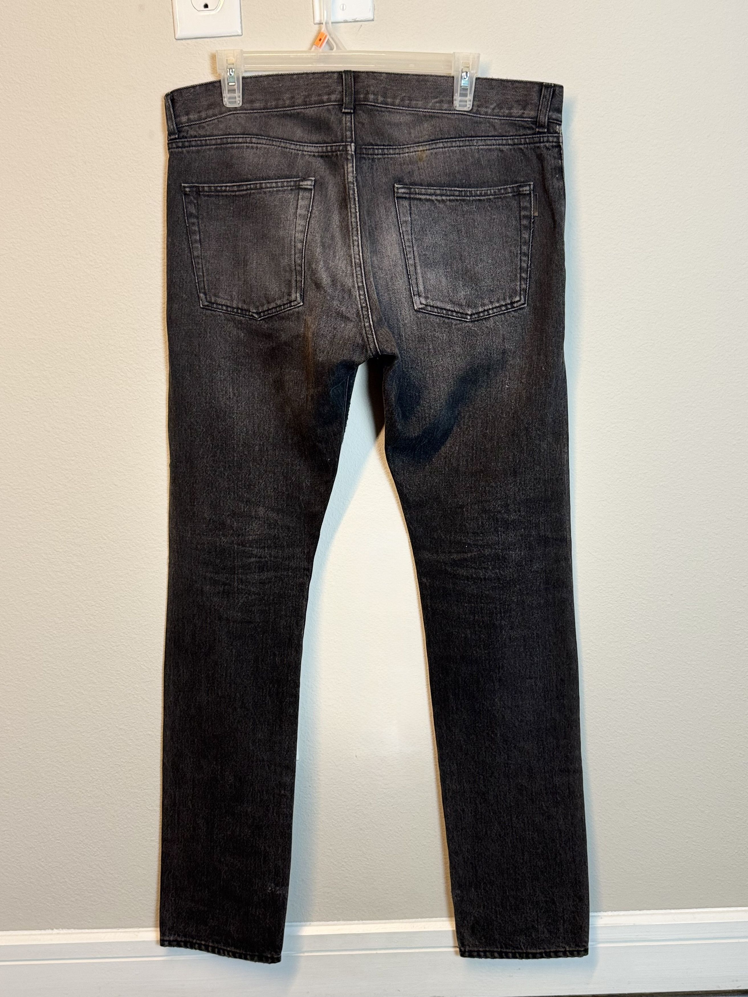 Saint Laurent Paris Saint Laurent Stone Gray Weathered Jeans Size US 32 / EU 48 - 3 Thumbnail