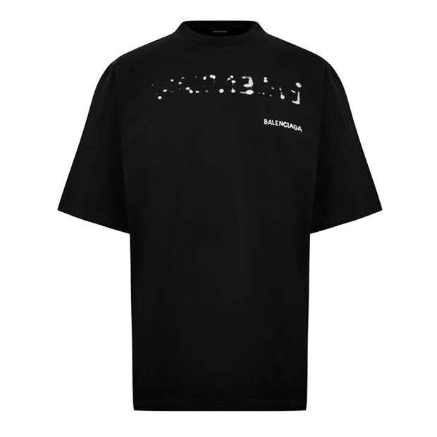 Balenciaga Logo-Print Cotton-Jersey T-Shirt Size US S / EU 44-46 / 1 - 1 Thumbnail