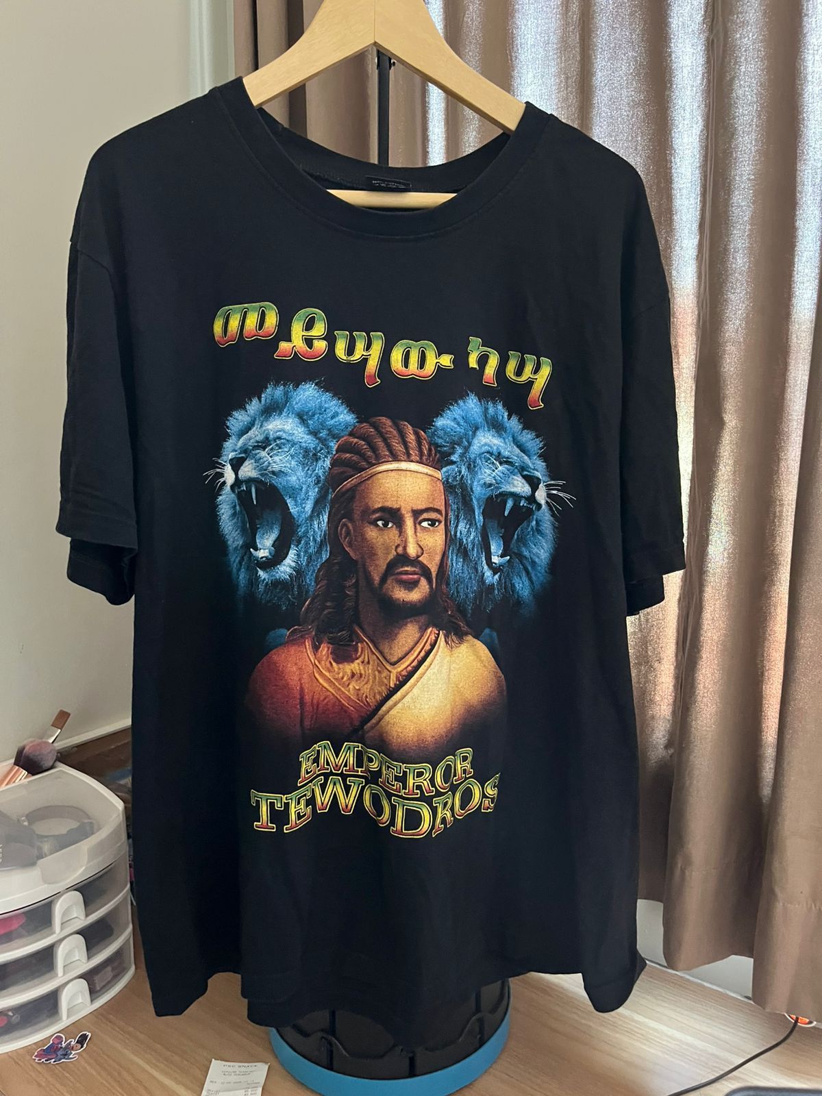 Vintage emperor tewodros vintage graphic tee tshirt Size US XL / EU 56 / 4 - 1 Thumbnail