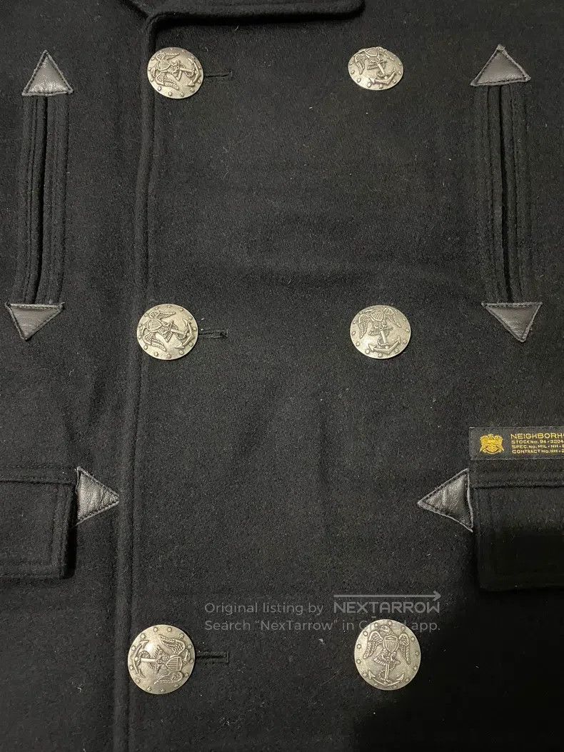 Neighborhood Neighborhood Black Wool Coat Size US M / EU 48-50 / 2 - 2 Thumbnail