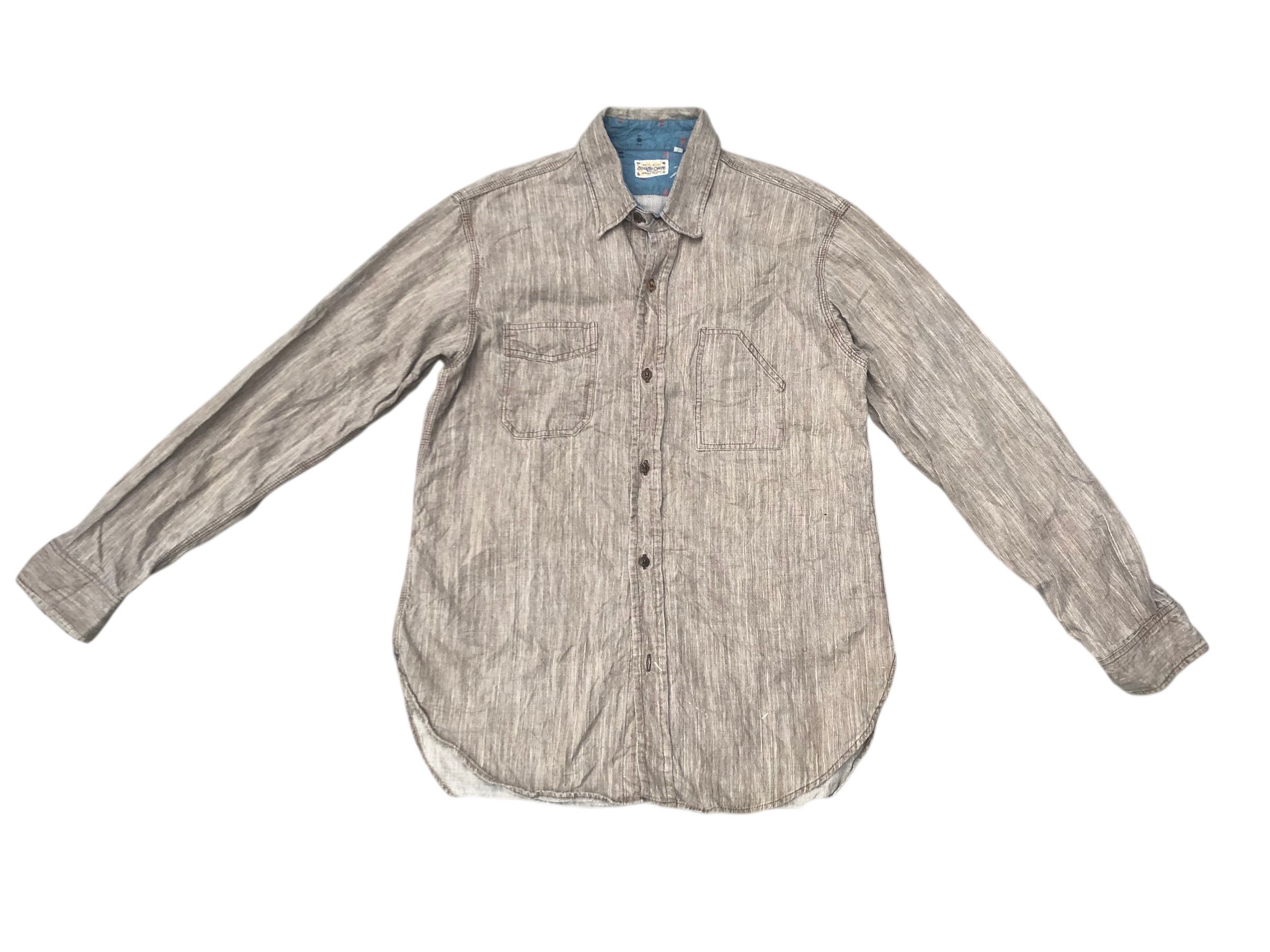 Sugar Cane 🔥Sugar Cane Reg D.T.M. Selvedge Chambray Button Fly Shirt Size US L / EU 52-54 / 3 - 1 Thumbnail