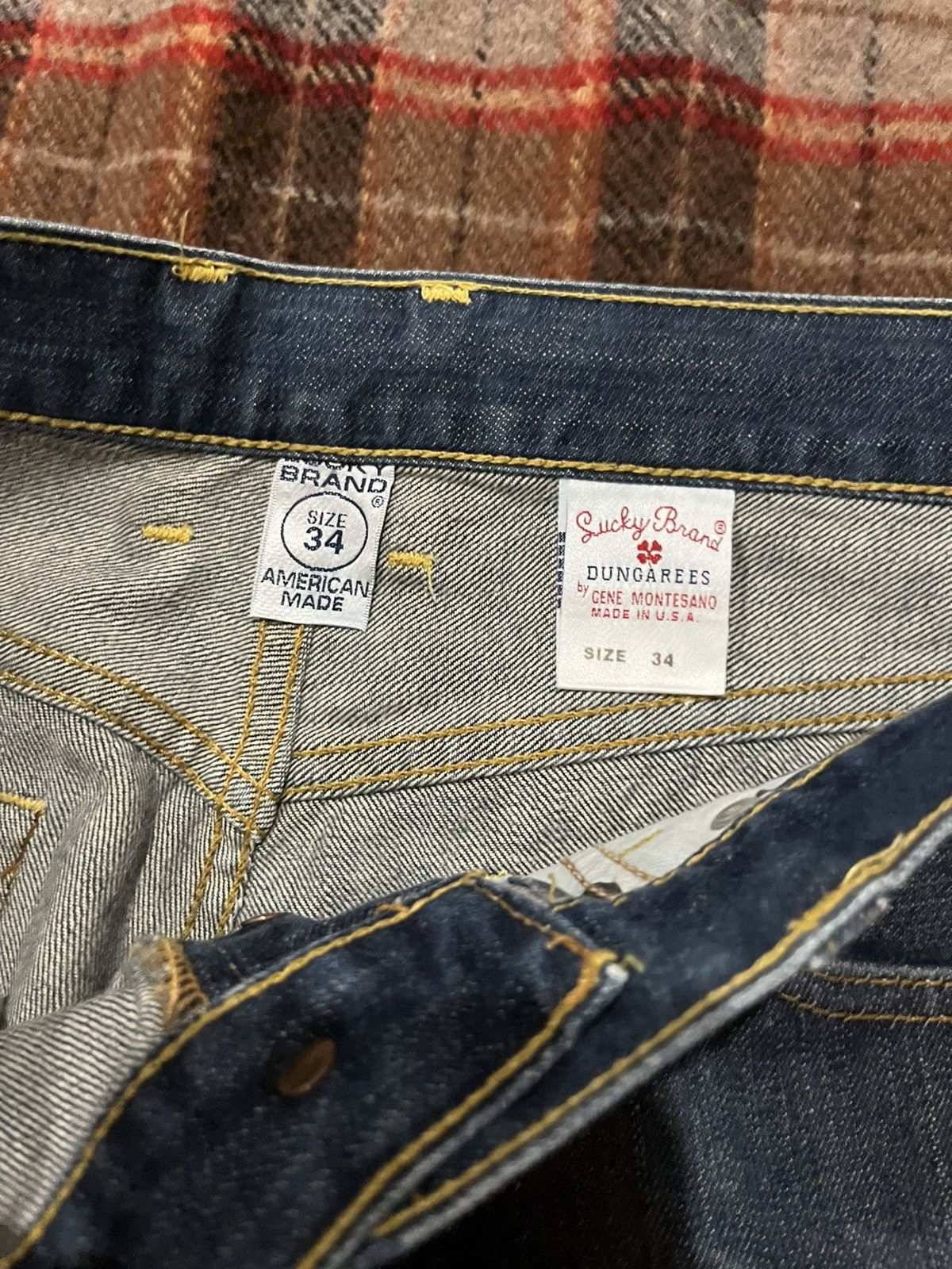 Levi's × Lucky Brand × Vintage Vintage 90’s made in USA lucky brand Starched Jeans Size US 34 / EU 50 - 5 Thumbnail